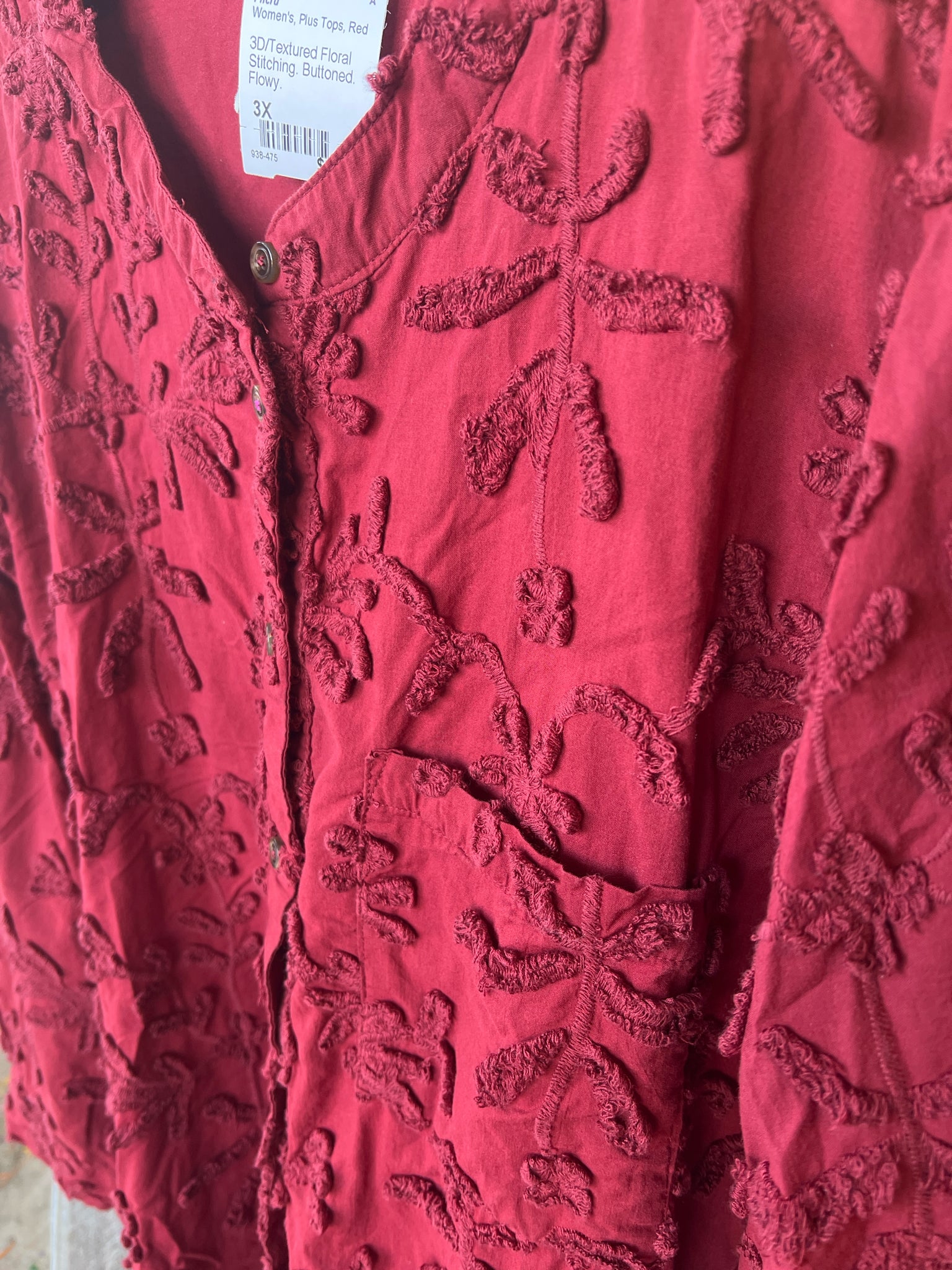 Pilcru Plus Tops Size 3X Blouse