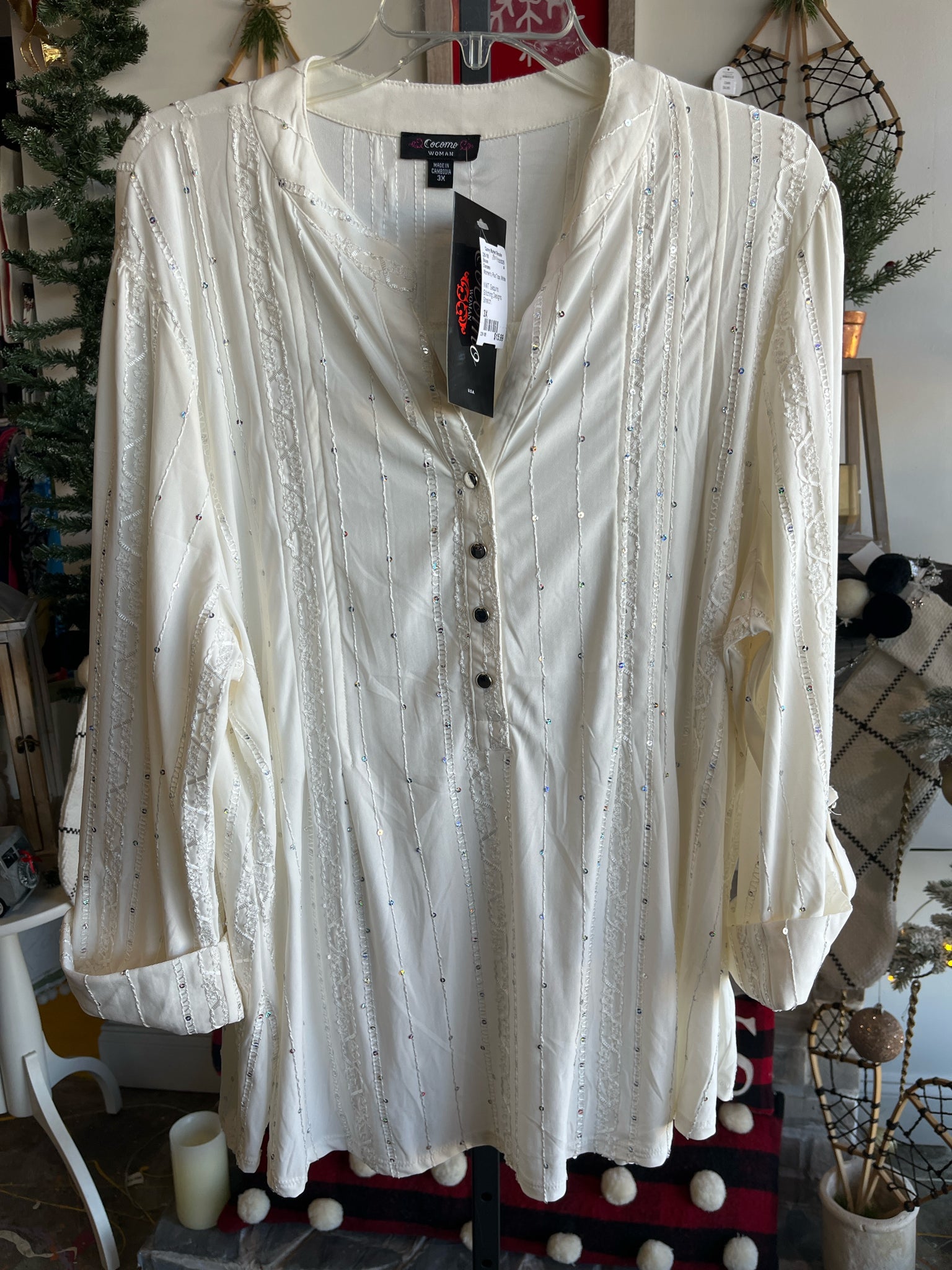 Cocomo Plus Tops Size 3X Blouse