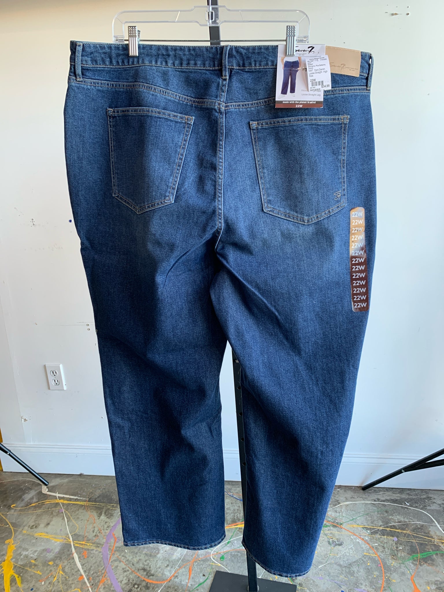 Seven7 Plus Bottoms Size 22W Jeans