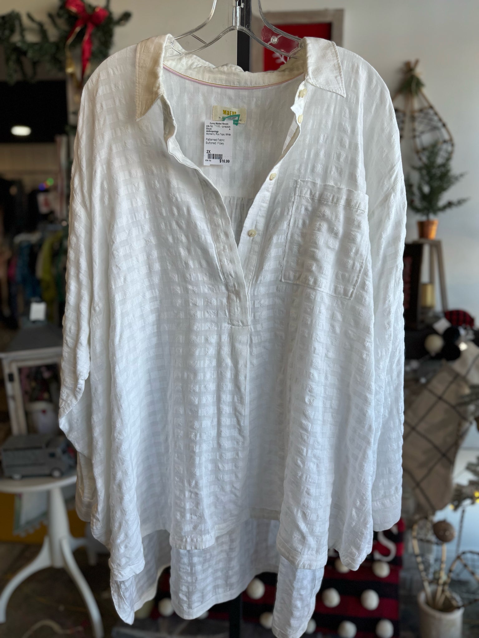 Anthropology Plus Tops Size 2X Blouse