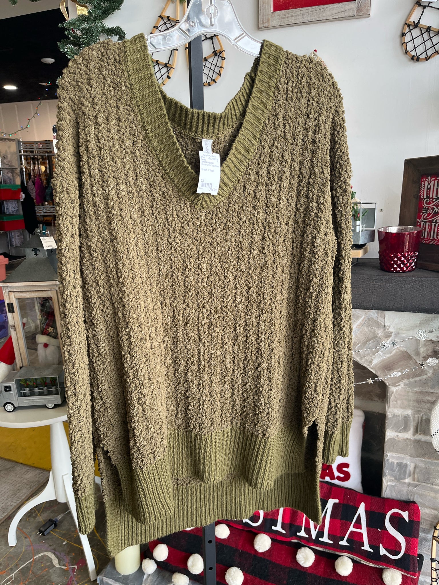 ZENANA PREMIUM Plus Tops Size 3X Sweater