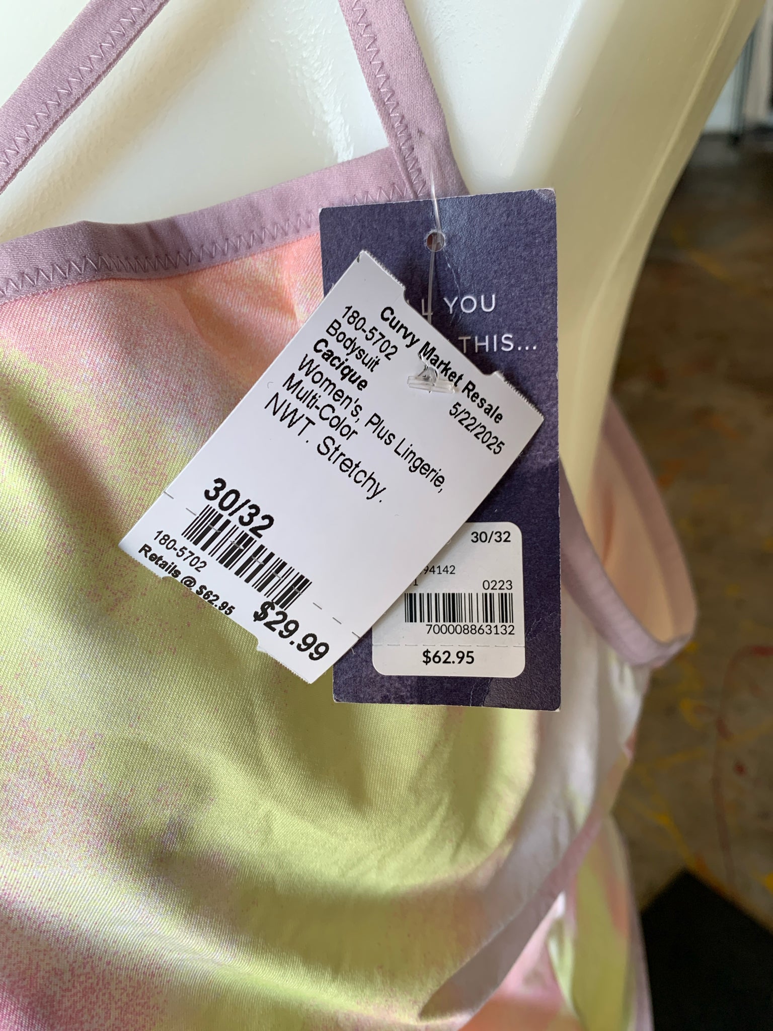 Cacique Plus Lingerie Size 30/32 Bodysuit
