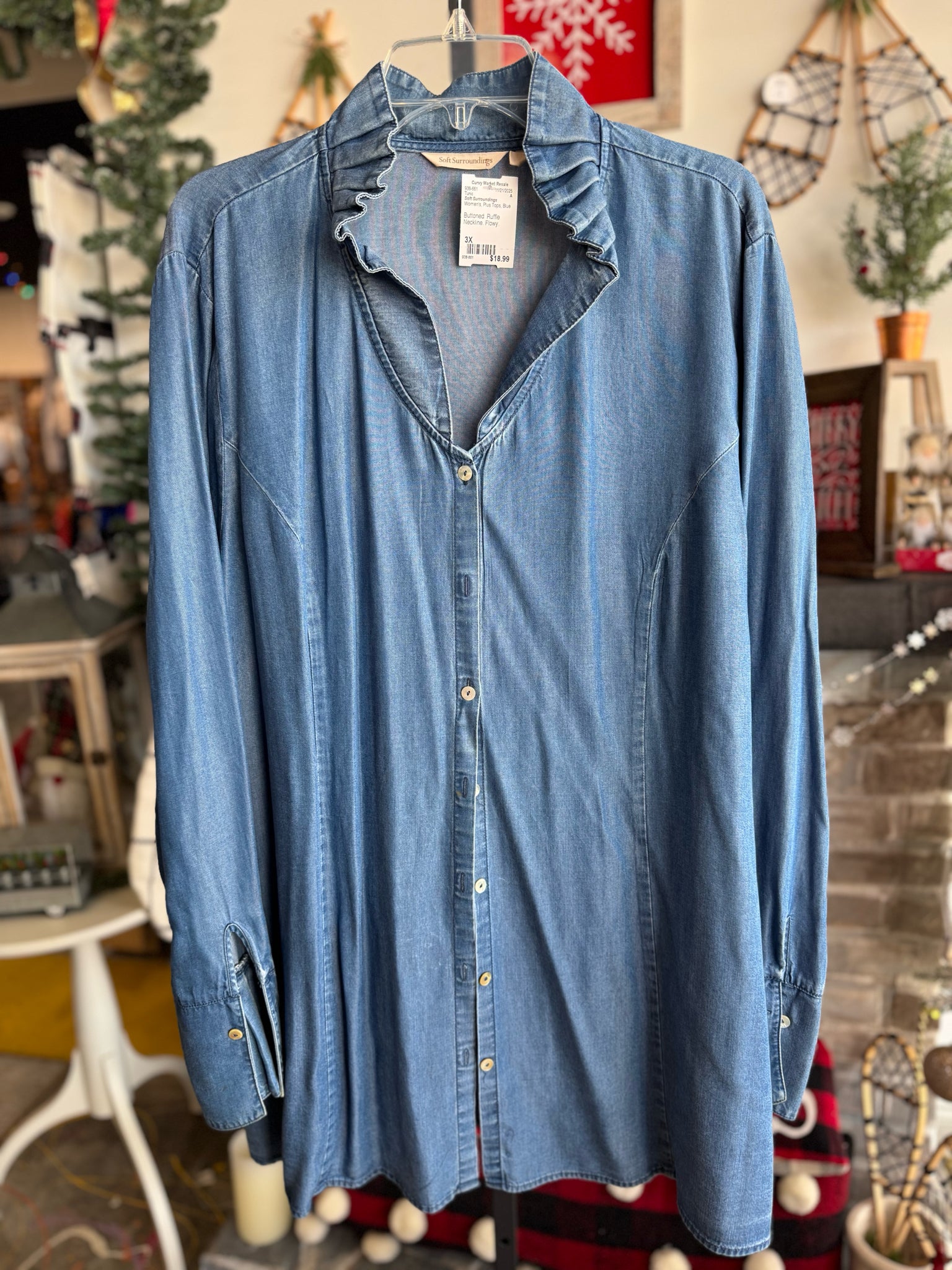 Soft Surroundings Plus Tops Size 3X Tunic