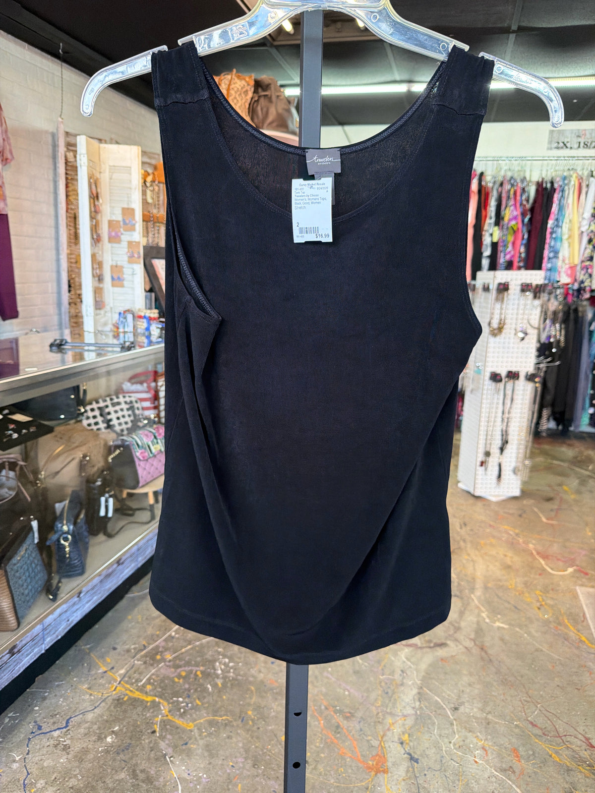 Travelers by Chicos Womens Tops Size 2 Tank Top