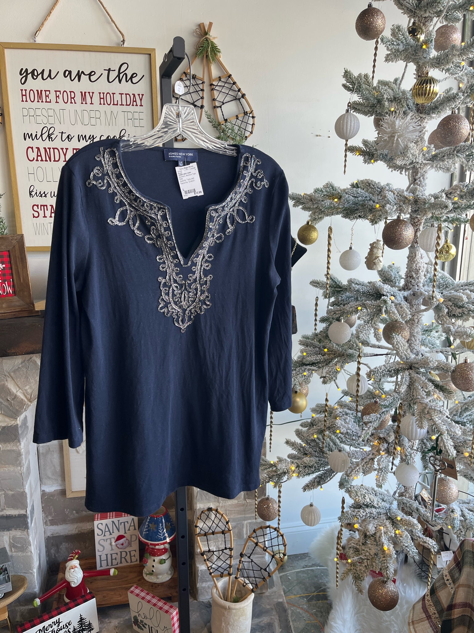 JONES NEW YORK Womens Tops Size L Blouse