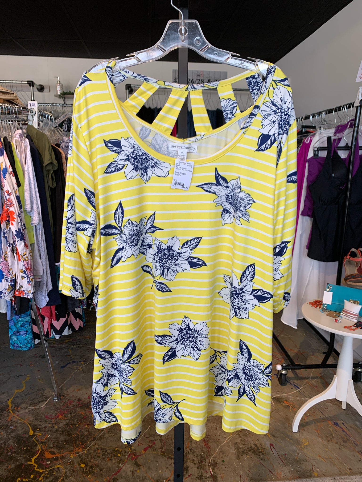New York Laundry Plus Tops Size 3X Blouse