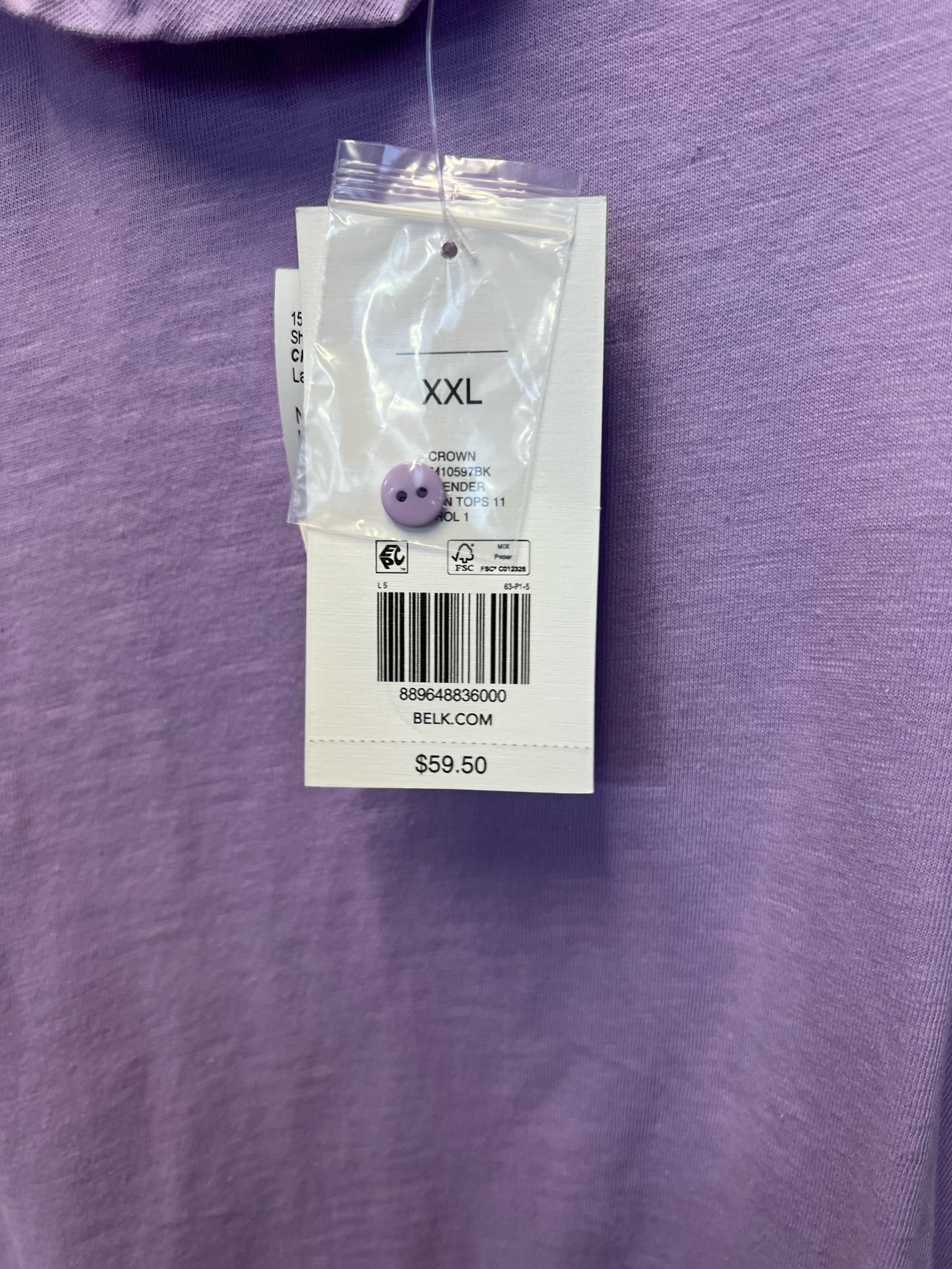 Size XXL CROWN & IVY Shirt