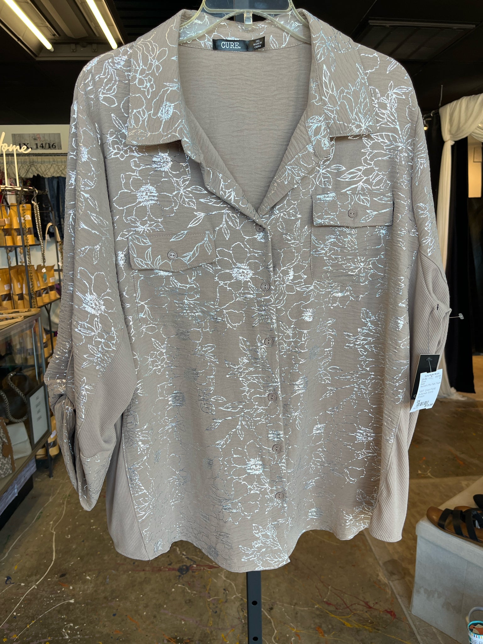 Cure Plus Tops Size 3X Blouse