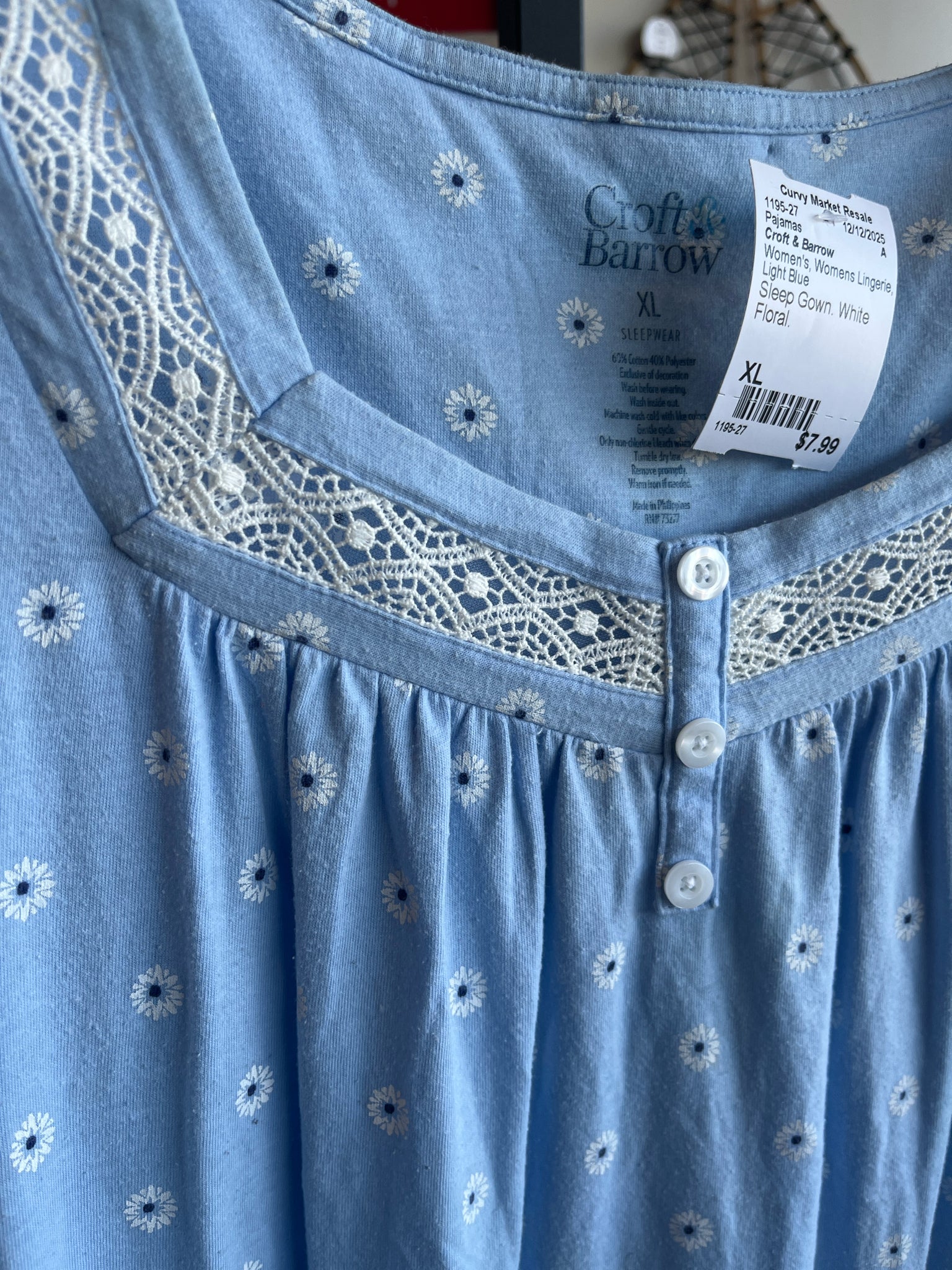 Croft & Barrow Womens Lingerie Size XL Pajamas