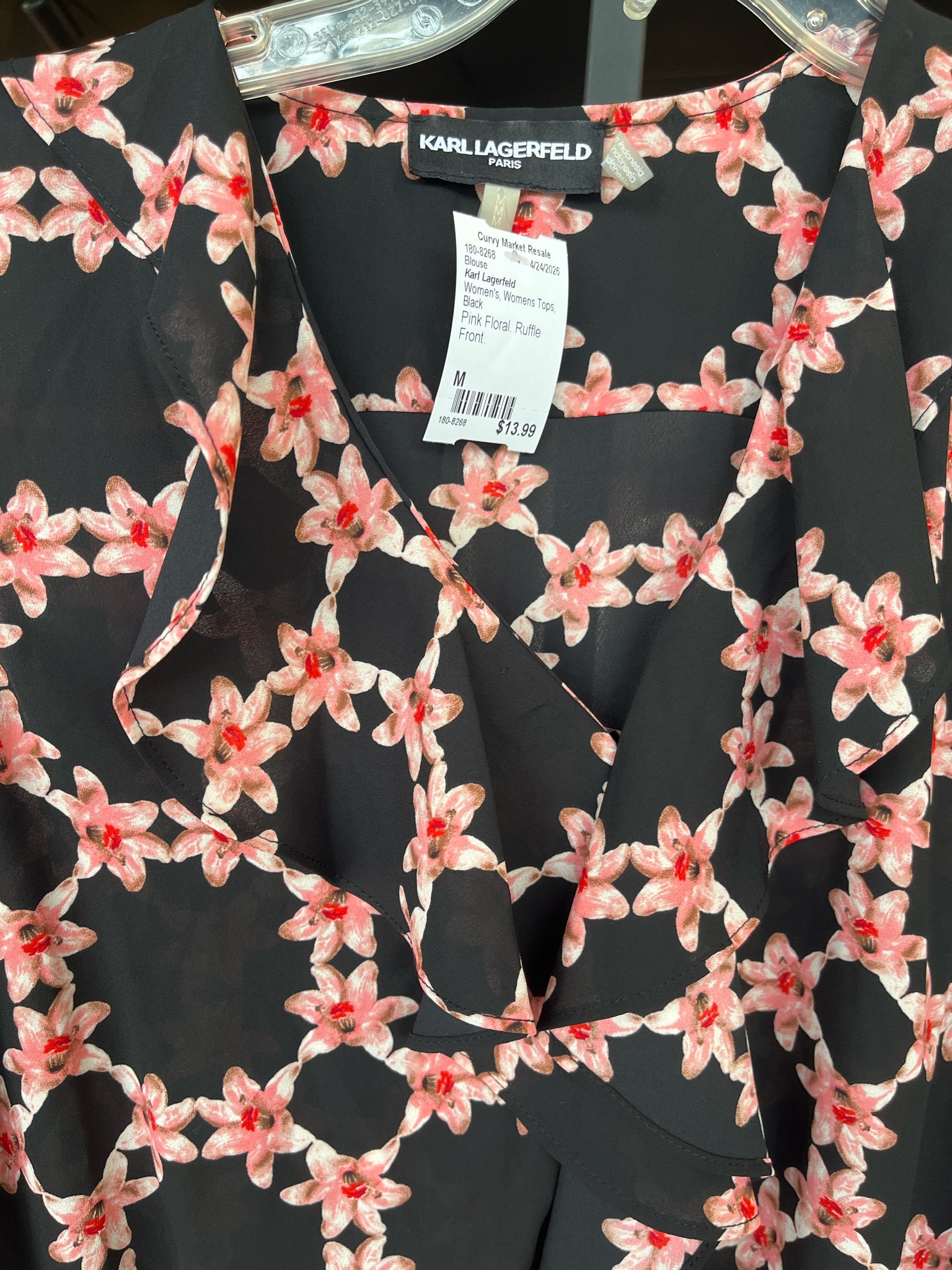 Karl Lagerfeld Womens Tops Size M Blouse