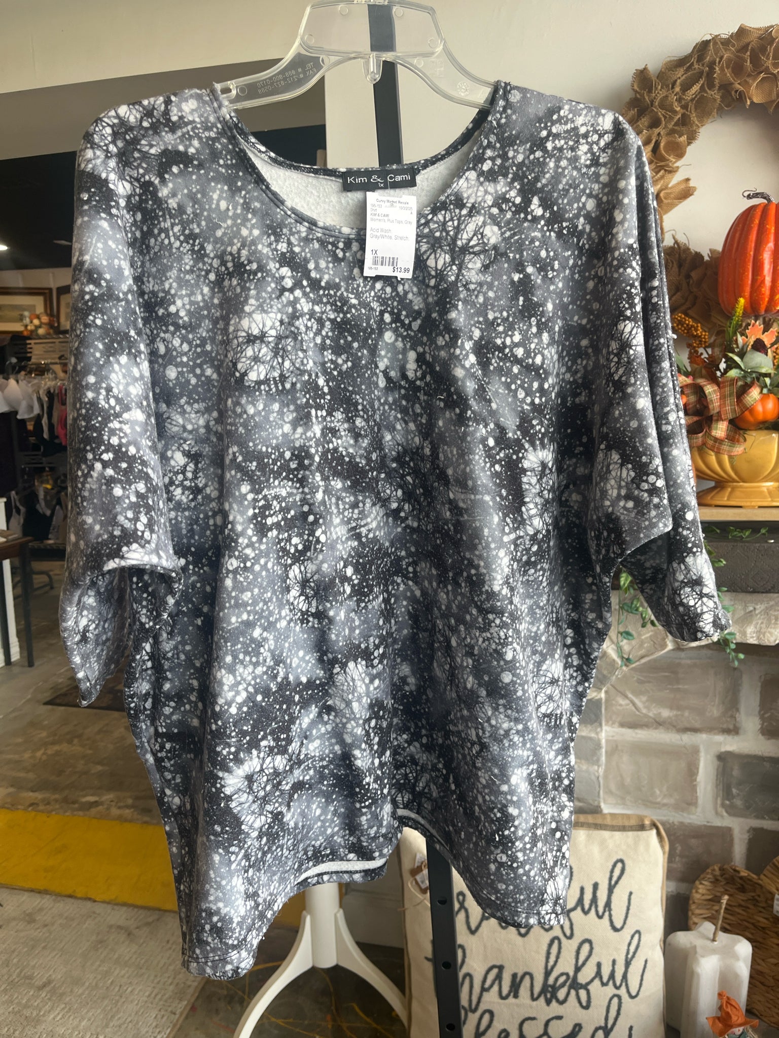 KIM & CAMI Plus Tops Size 1X Shirt