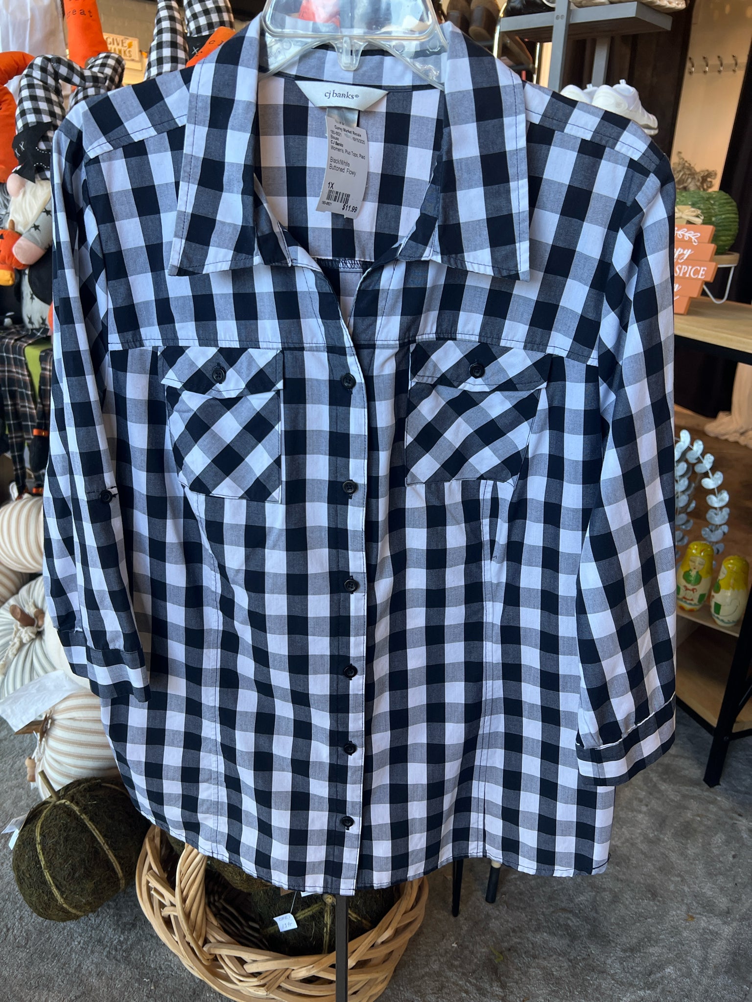 CJ Banks Plus Tops Size 1X Blouse