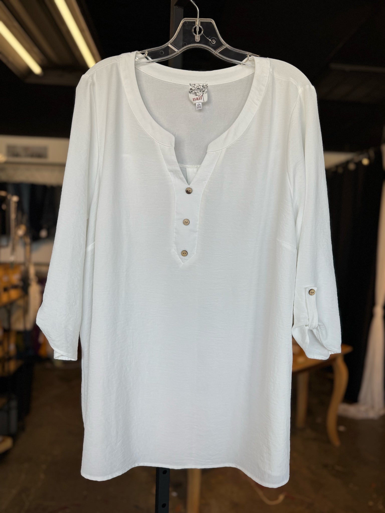 NAIF Plus Tops Size 2X Blouse