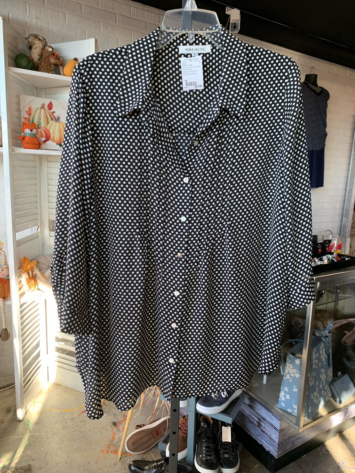 ROSE & OLIVE Plus Tops Size 1X Blouse