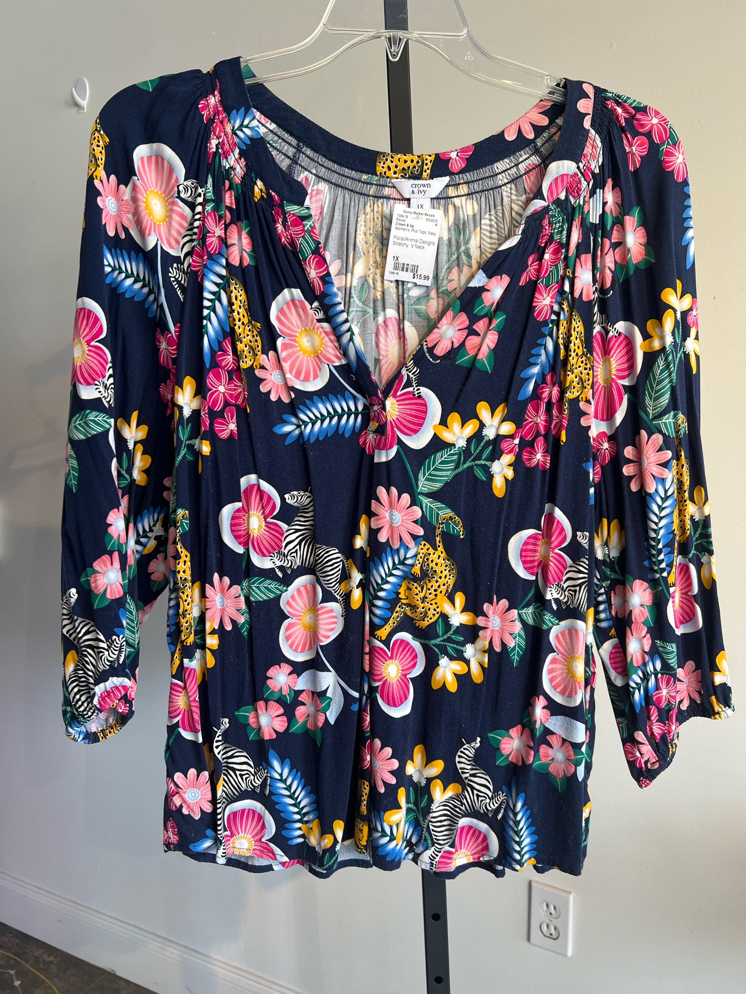 Crown & Ivy Plus Tops Size 1X Blouse