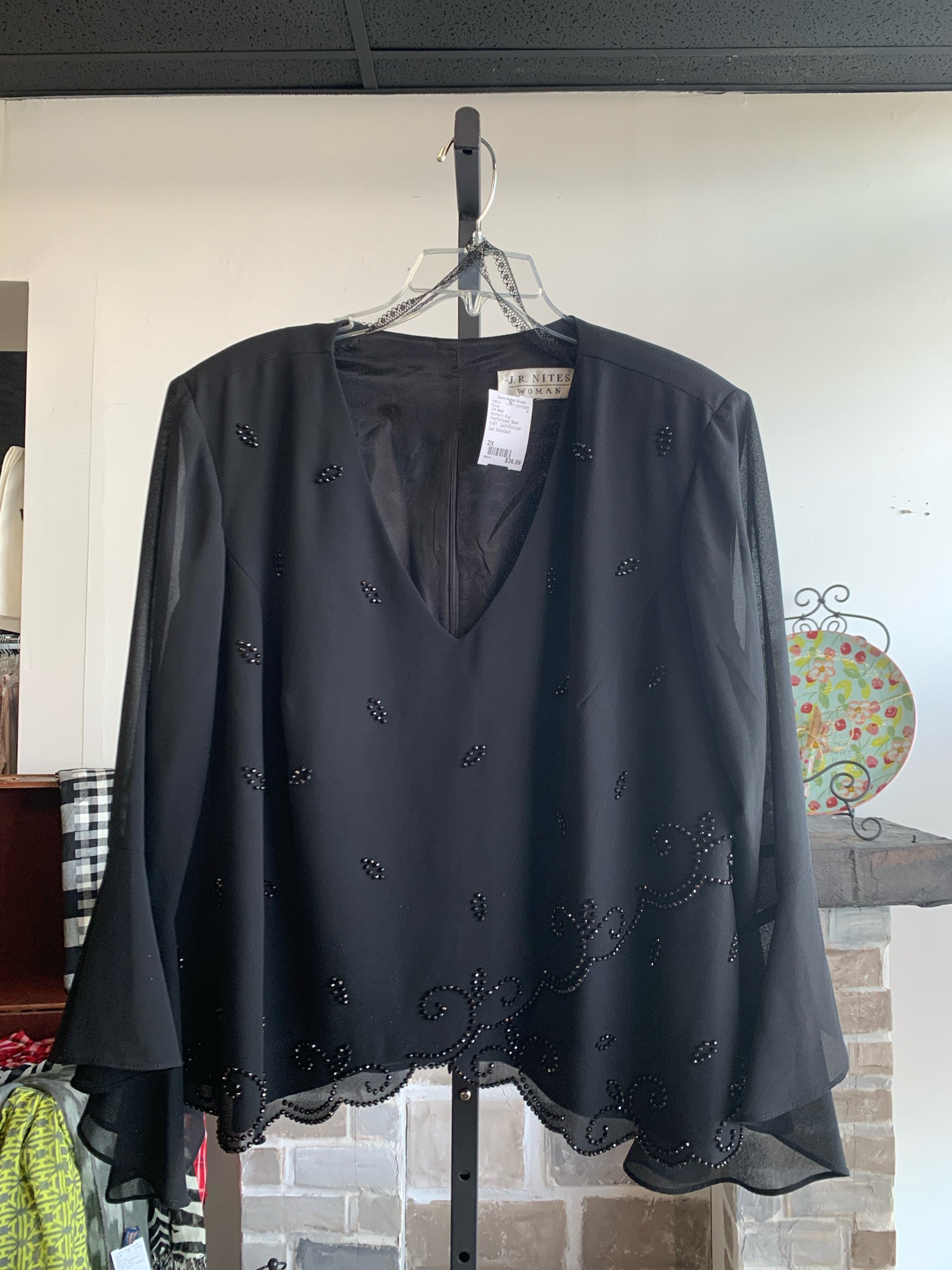 J.R. Nites Plus Sets/Rompers Size 2X Blouse