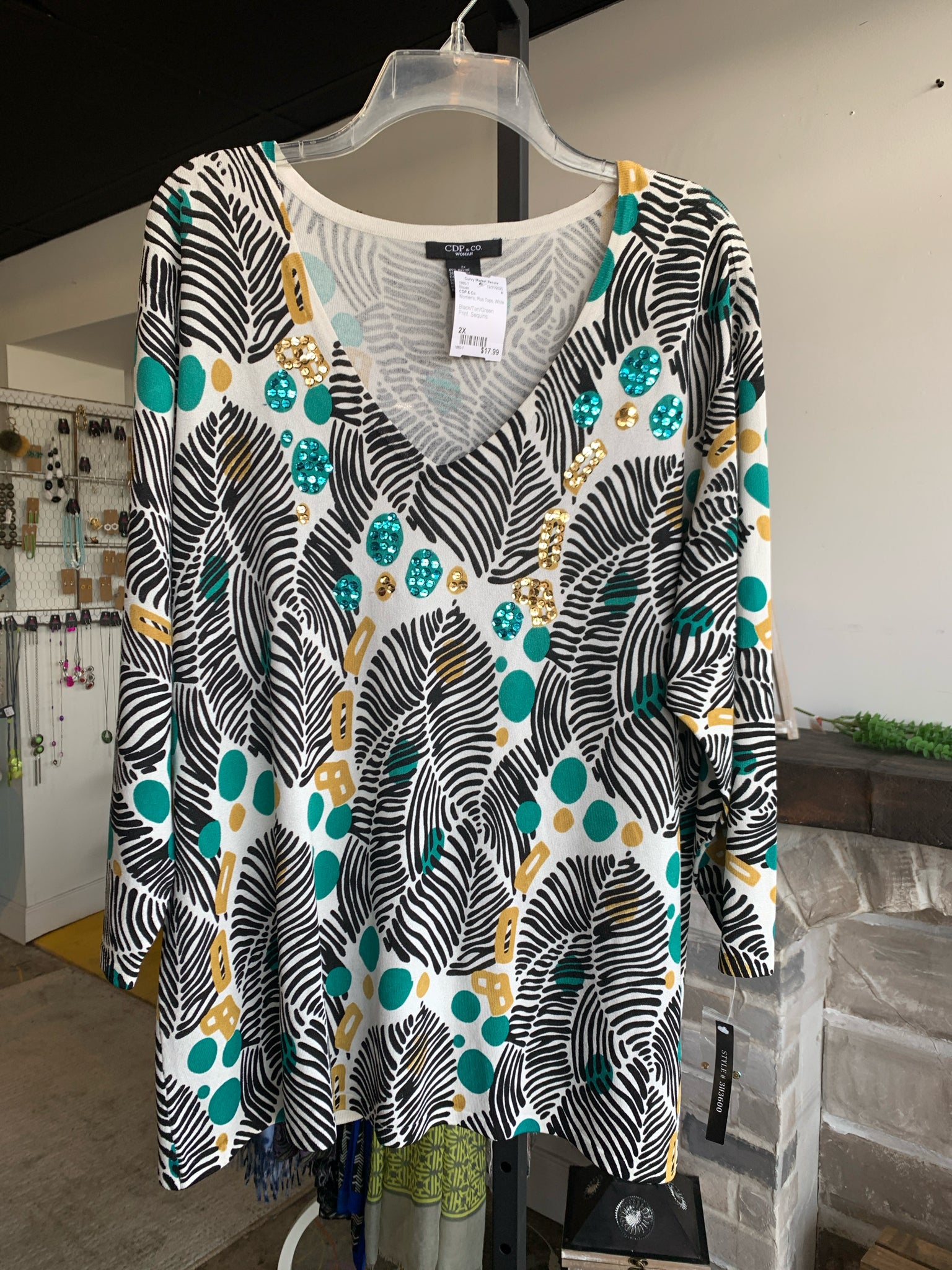 CDP & Co. Plus Tops Size 2X Blouse