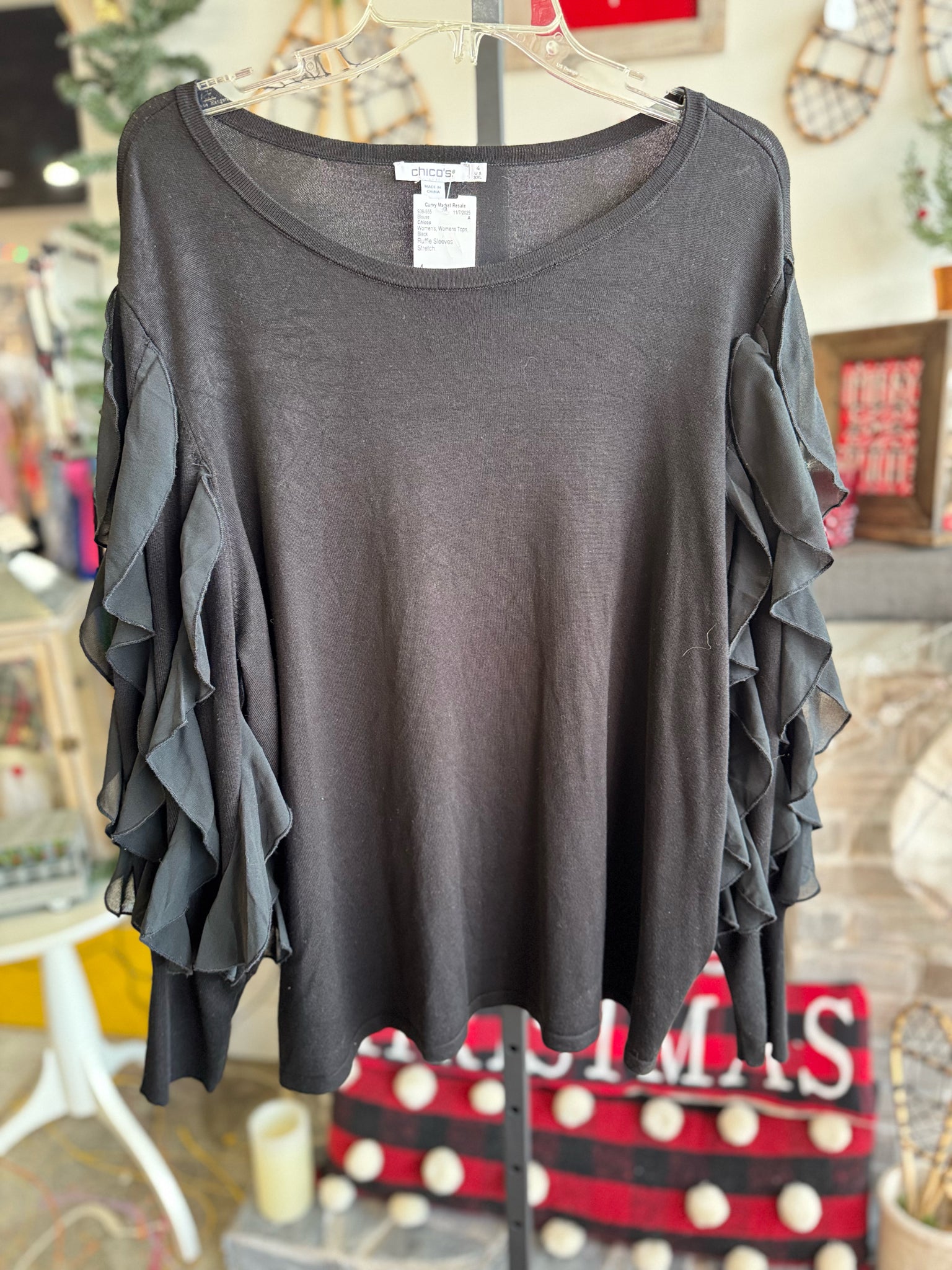 Chicos Womens Tops Size 4 Blouse