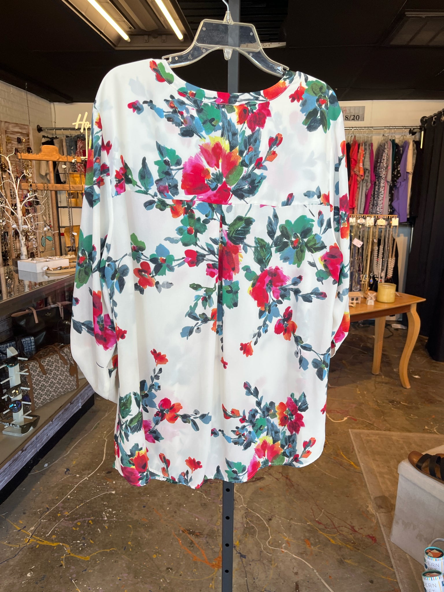 Black Rainn Plus Tops Size 3X Blouse