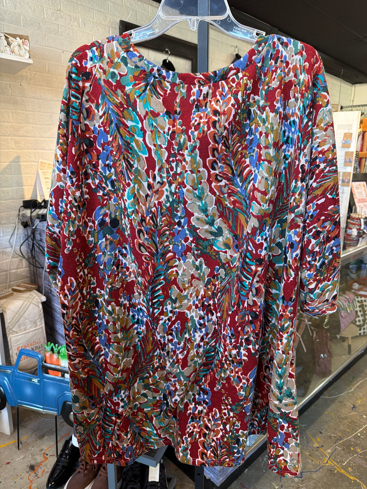 Beesom River Plus Tops Size 2X Blouse