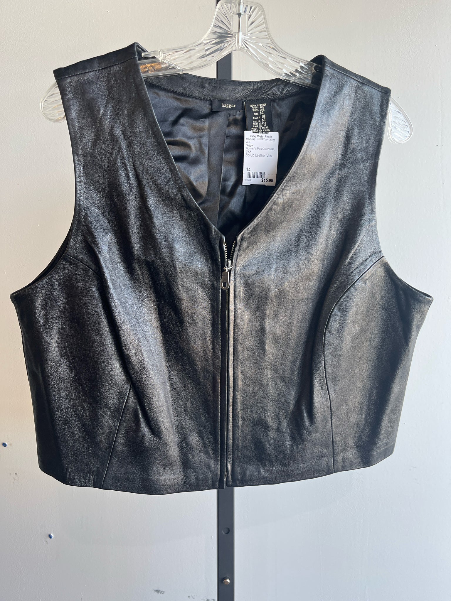 Haggar Plus Outerwear Size 14 Vest