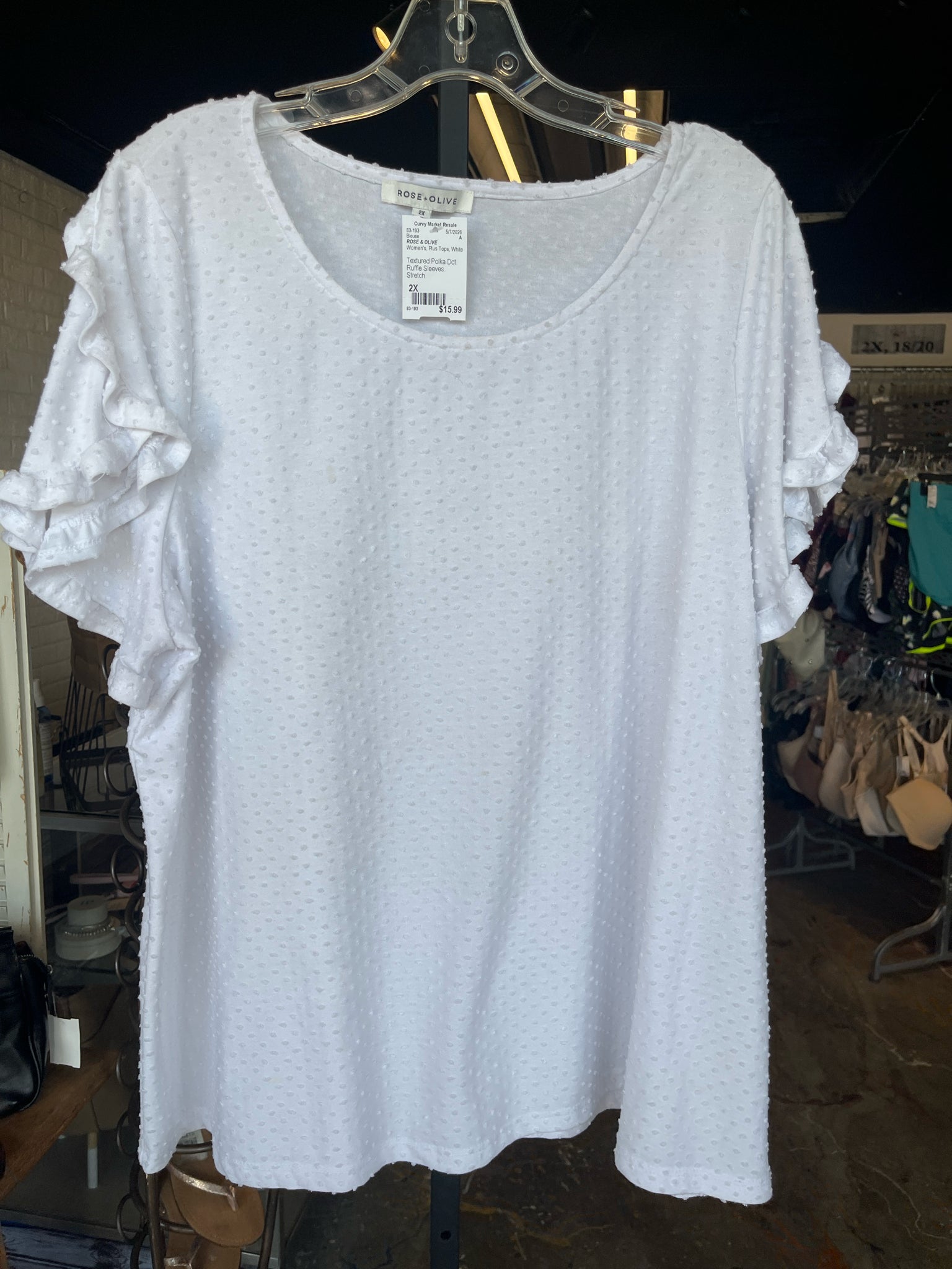 ROSE & OLIVE Plus Tops Size 2X Blouse