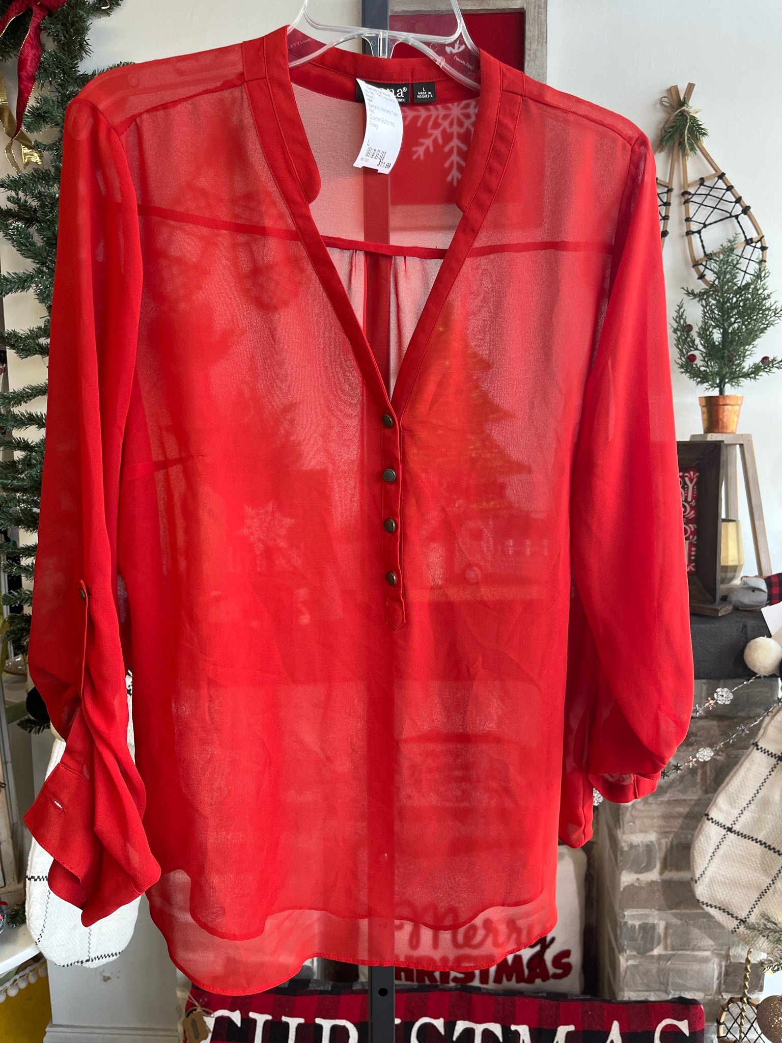 ANA Womens Tops Size L Blouse