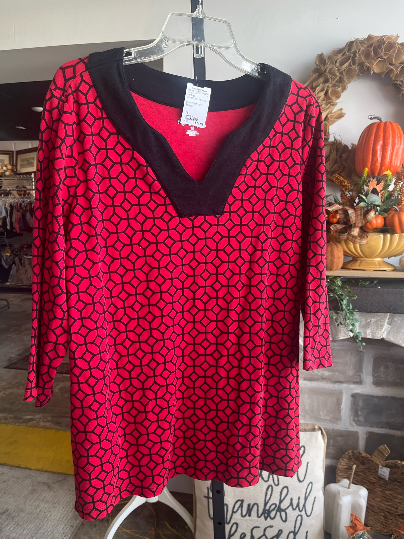 Kim Rogers Plus Tops Size 1X Blouse