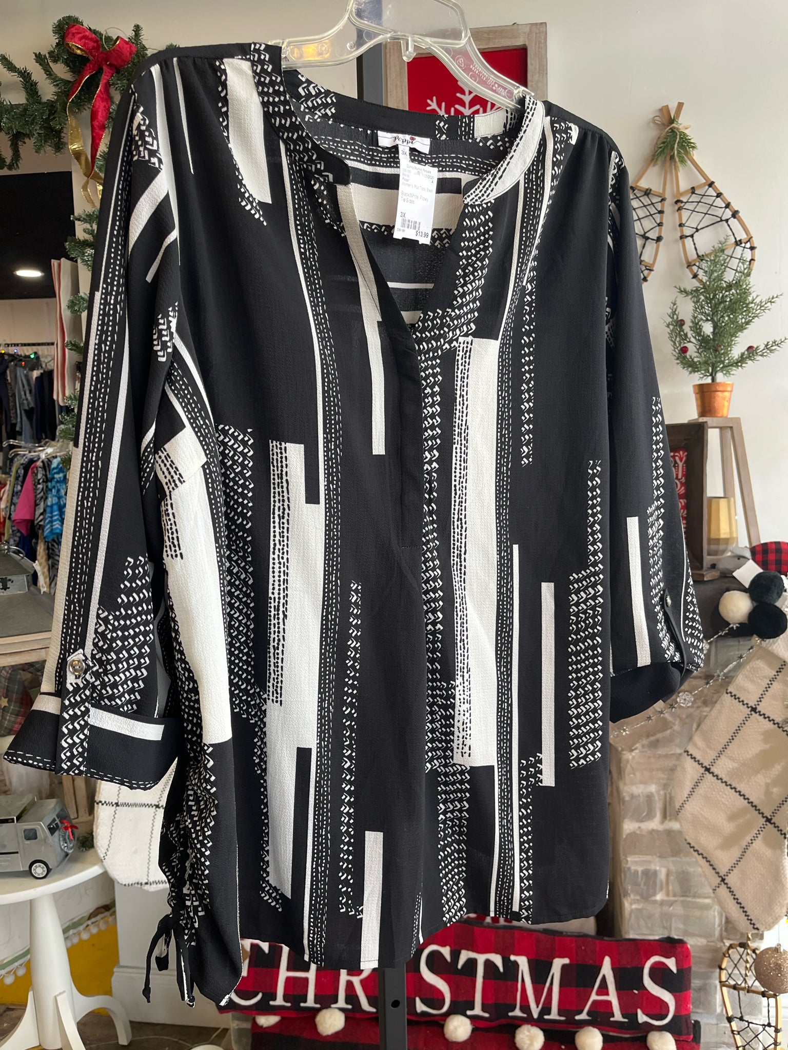 Poppi Plus Tops Size 3X Blouse