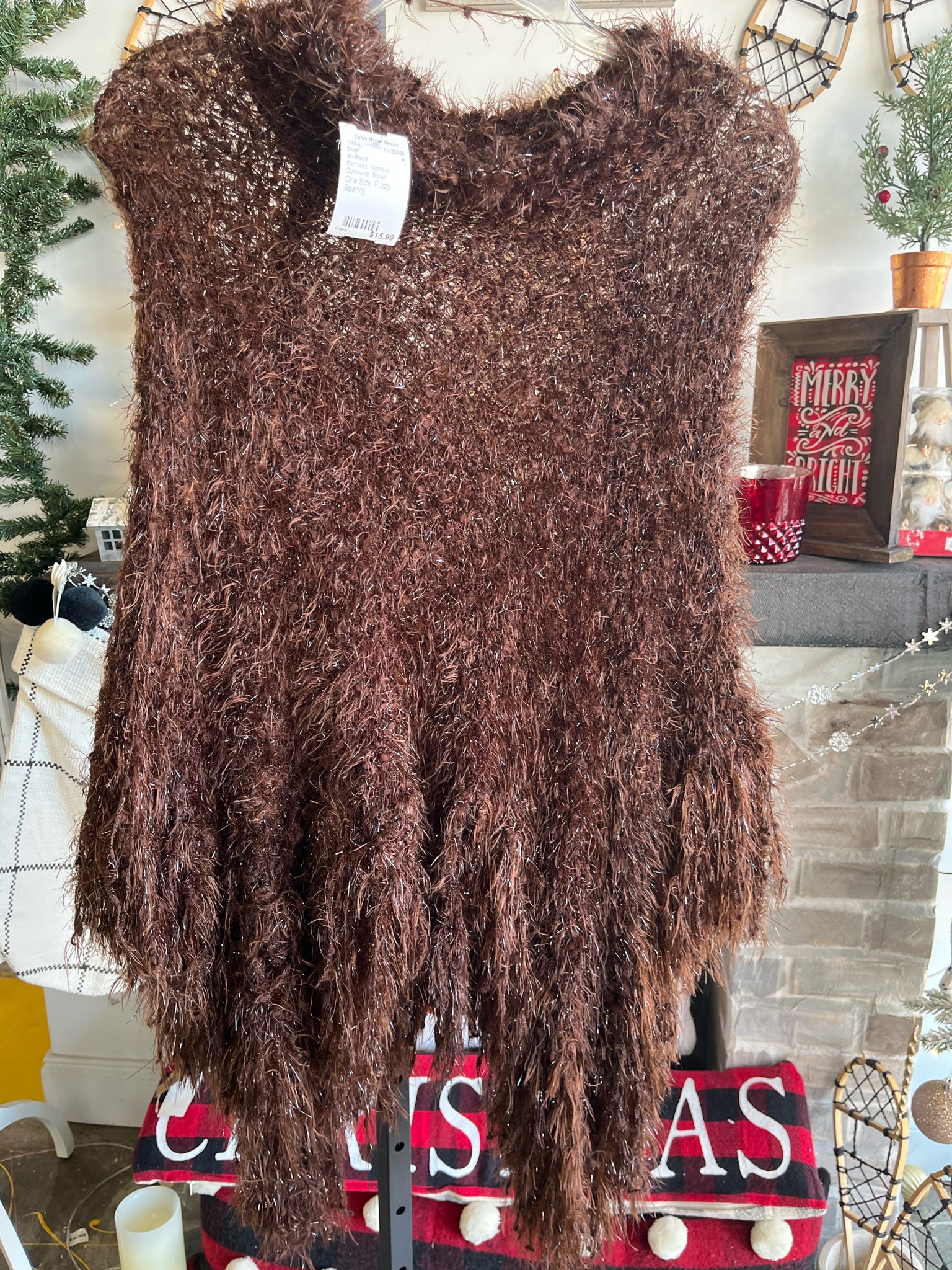 No Brand Brown Shawl