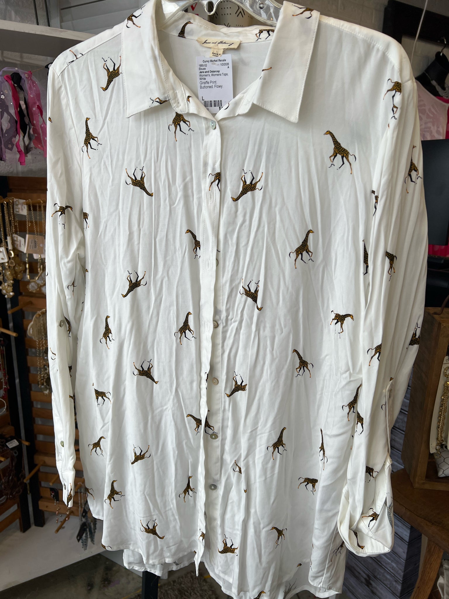 Jane and Delancey Womens Tops Size L Blouse