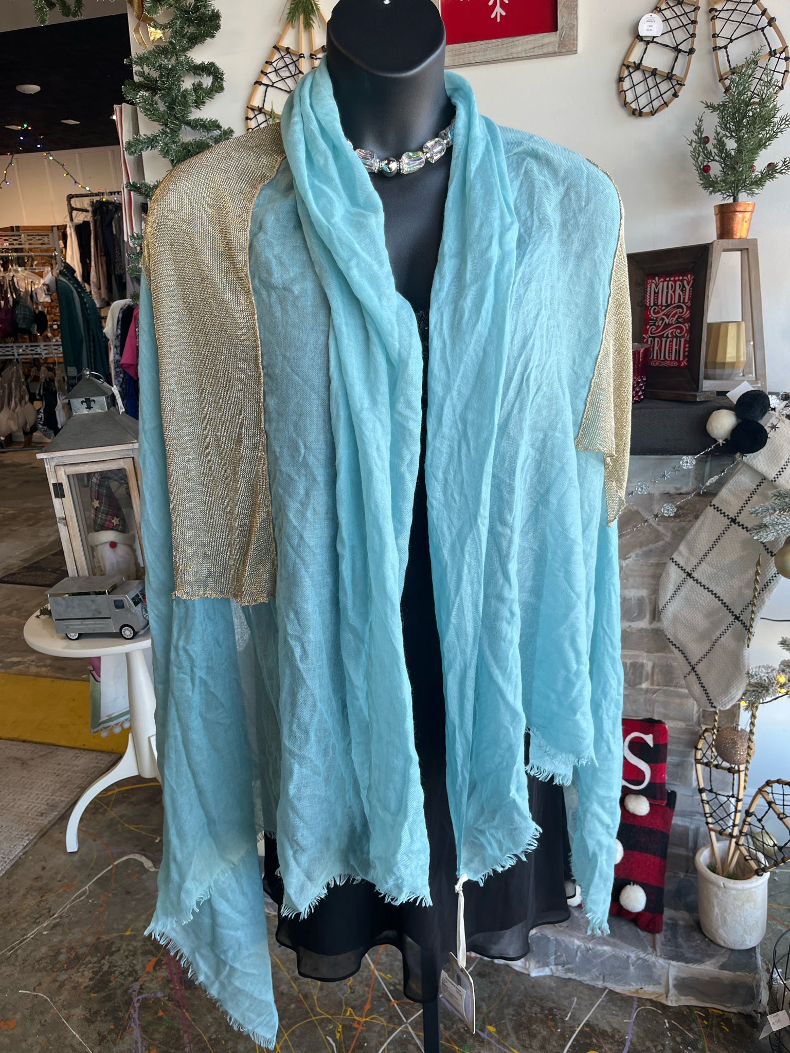 Saldarini Women's Blue Scarf