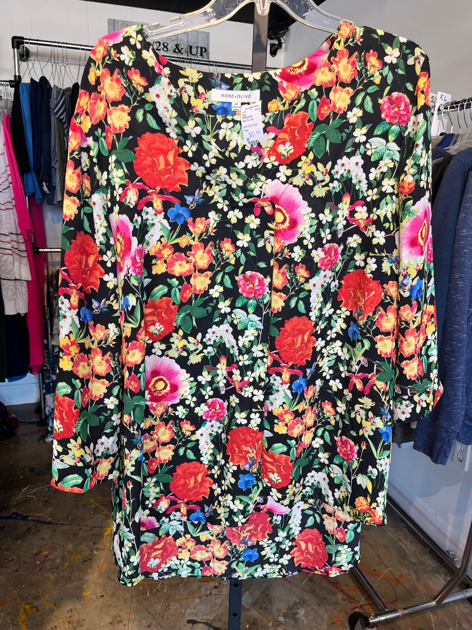 Size 2X ROSE & OLIVE Blouse