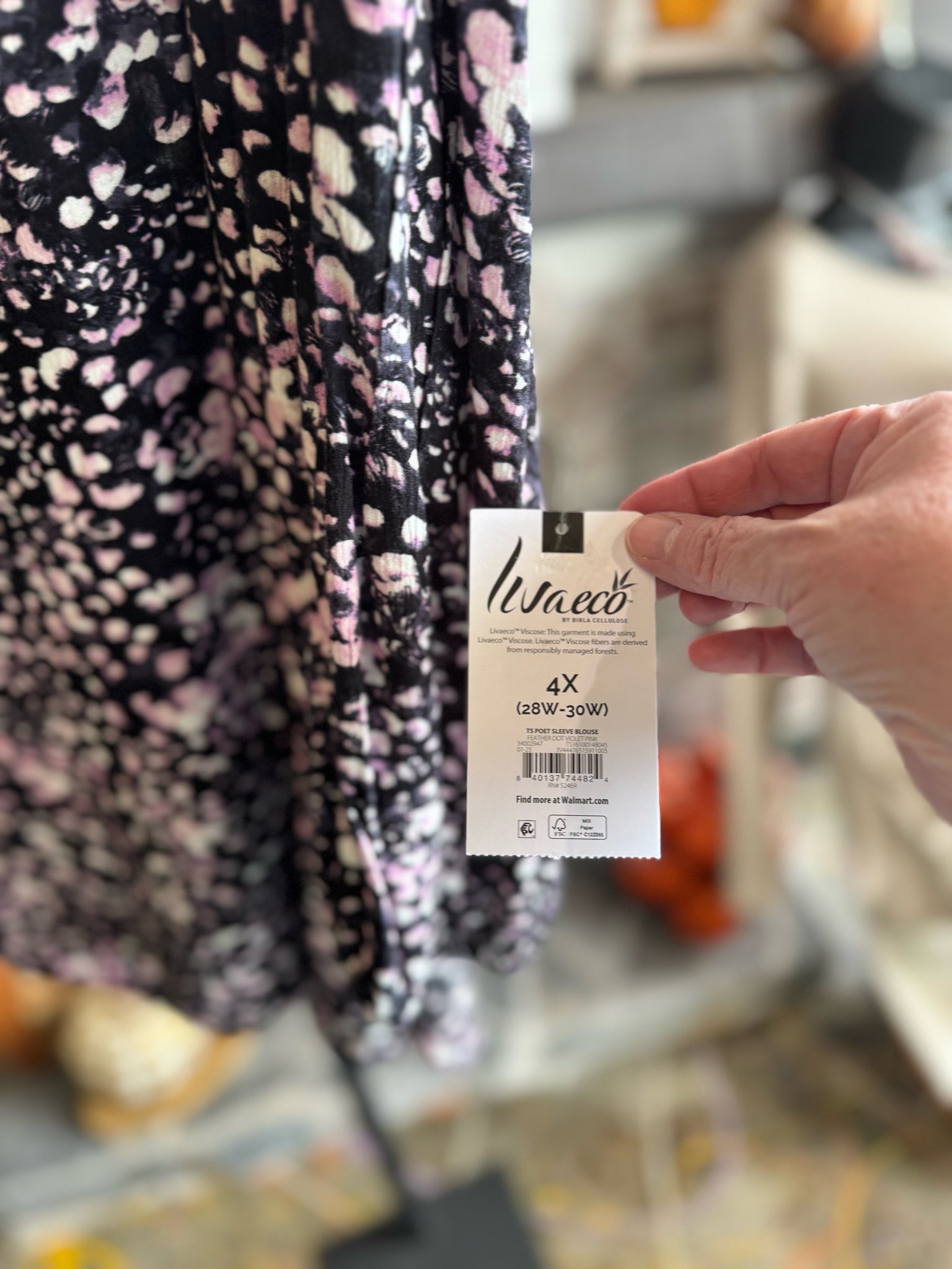 Terra & Sky Plus Tops Size 4X Blouse