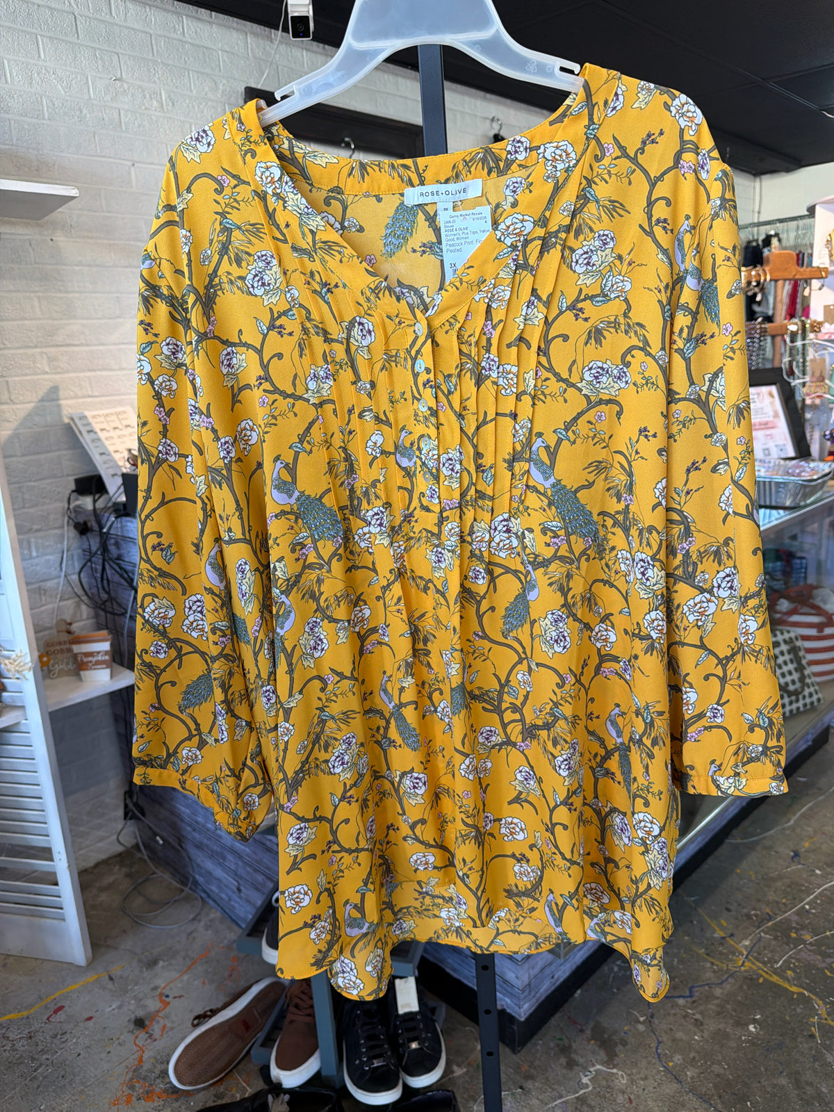 ROSE & OLIVE Plus Tops Size 3X Blouse