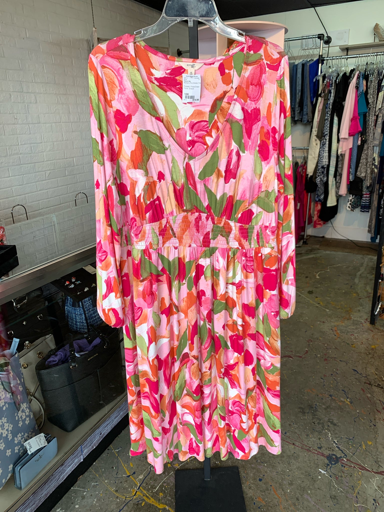 Terra & Sky Plus Dresses Size 14W Dress