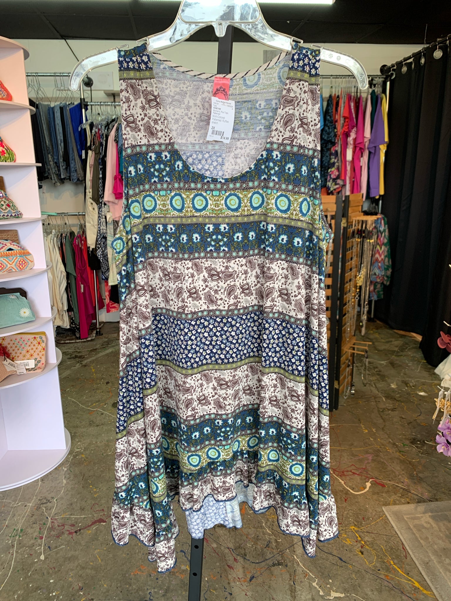 HONEYME Plus Tops Size 2X Tunic