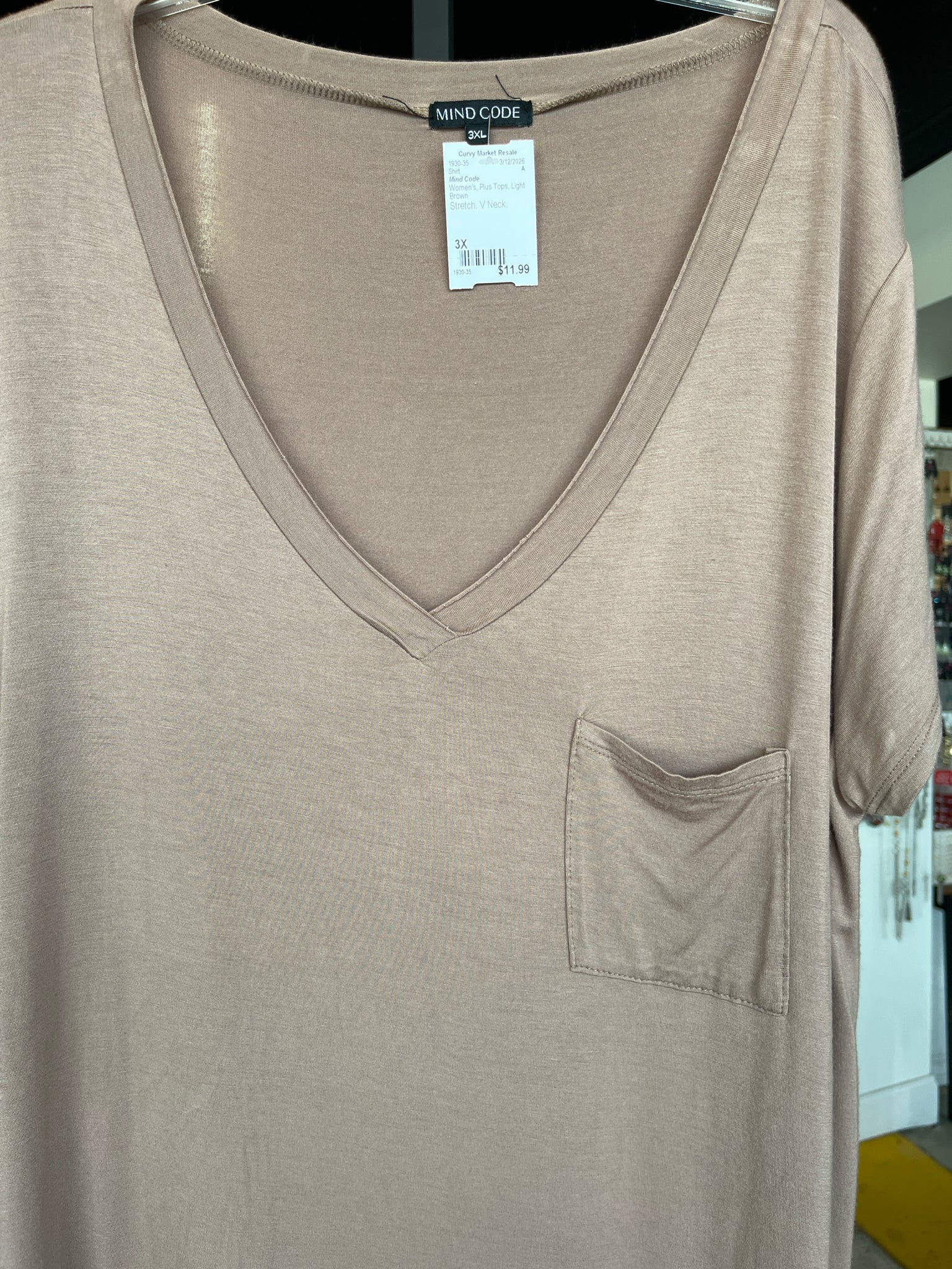 Mind Code Plus Tops Size 3X Shirt