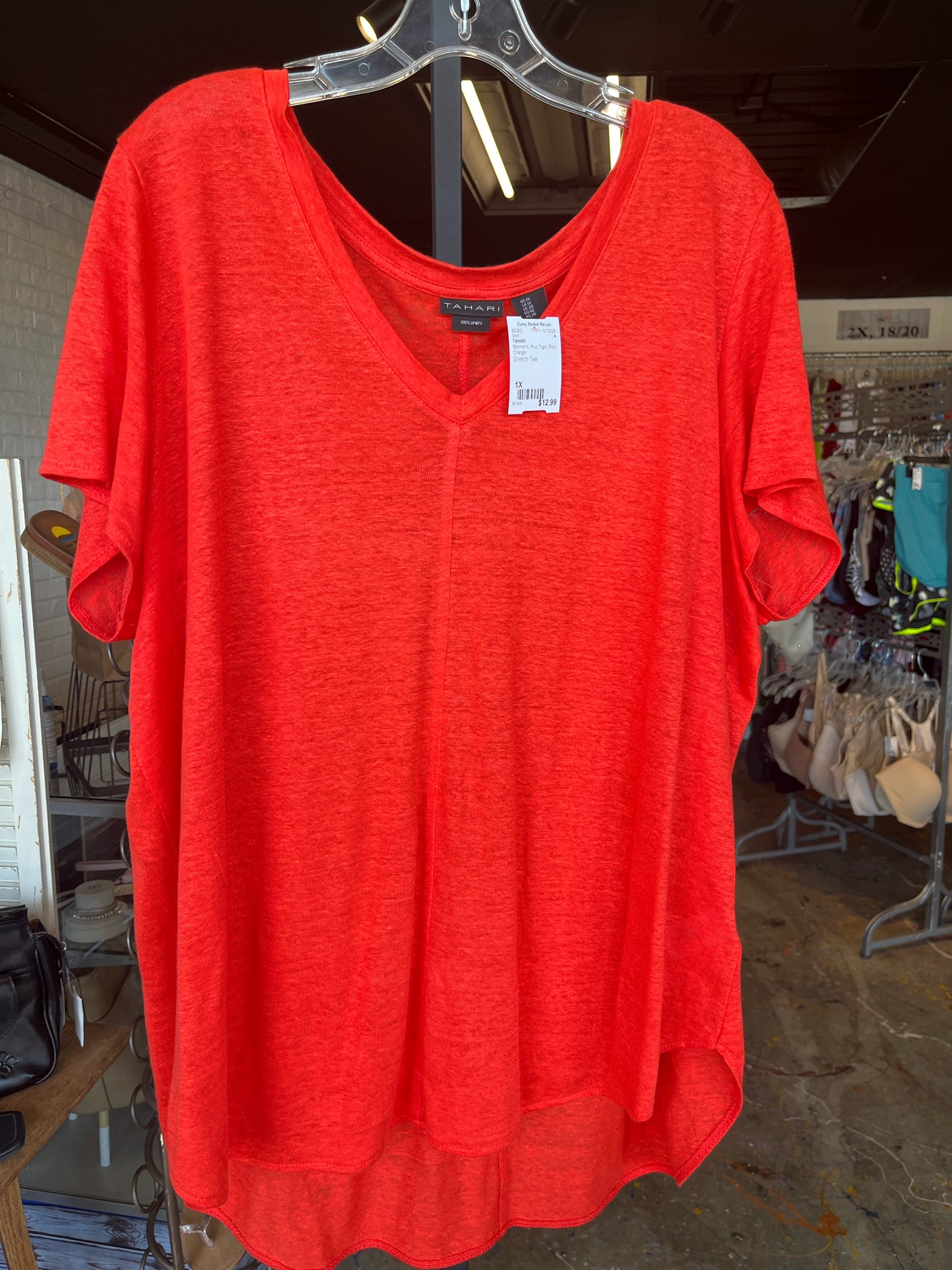 TAHARI Plus Tops Size 1X Shirt