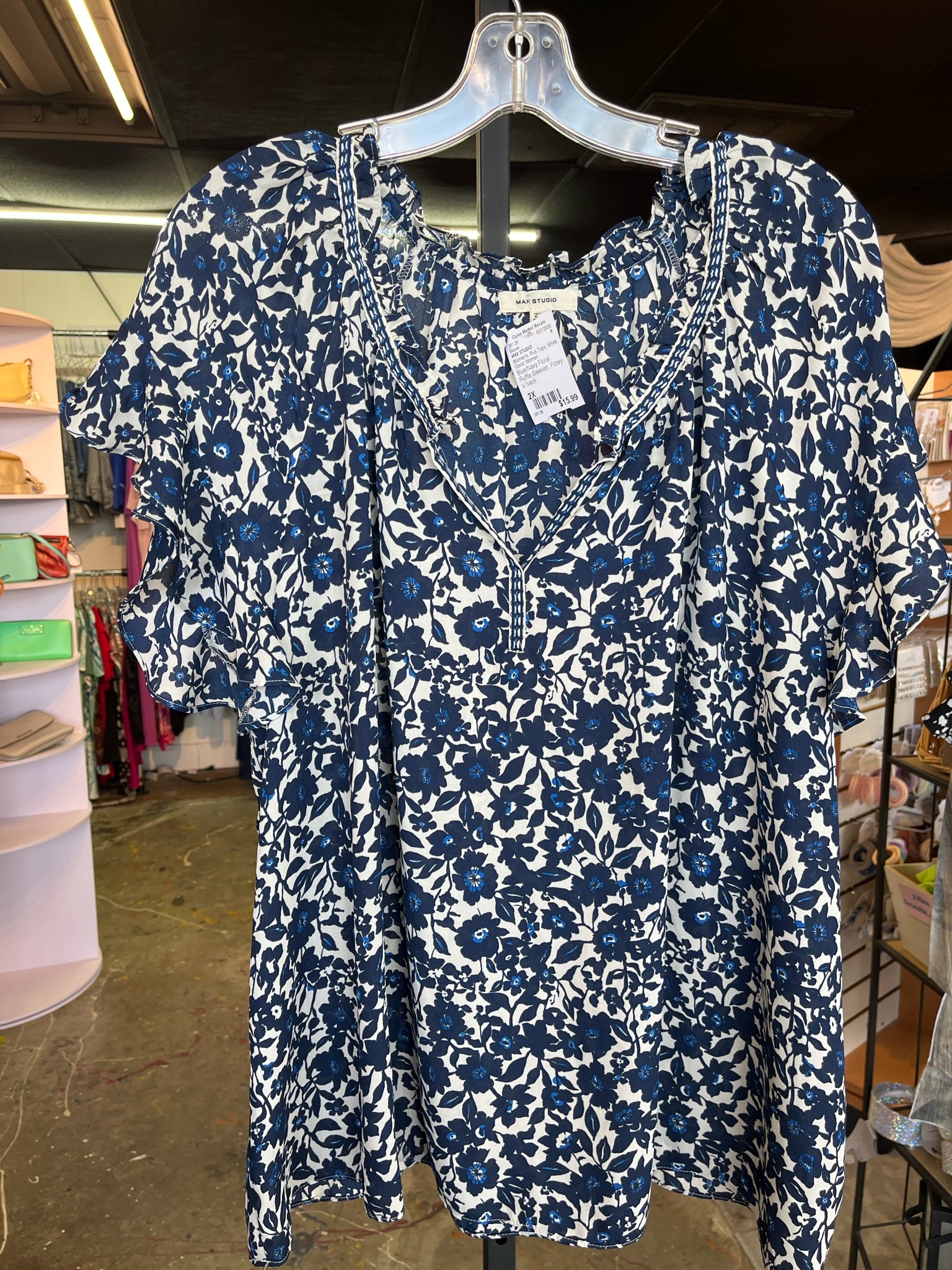 MAX STUDIO Plus Tops Size 2X Blouse