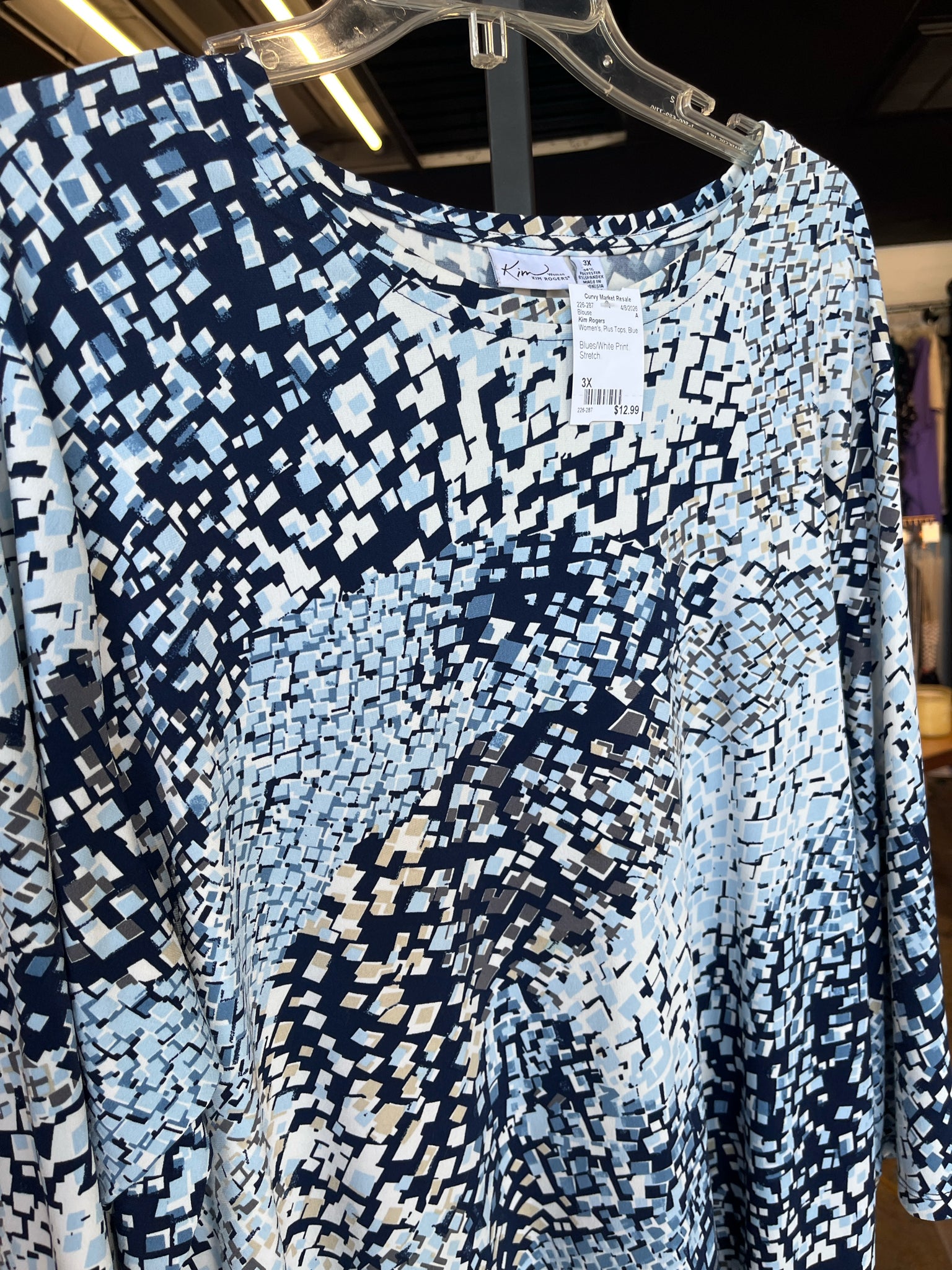 Kim Rogers Plus Tops Size 3X Blouse