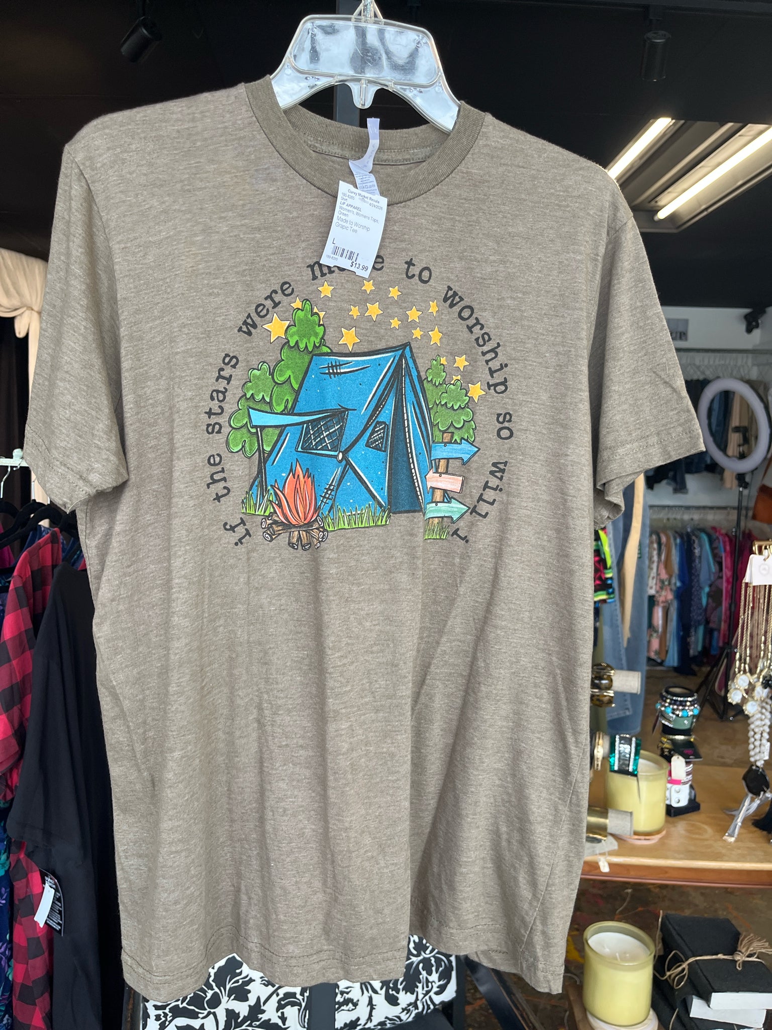 LIF APPAREL Womens Tops Size L Shirt