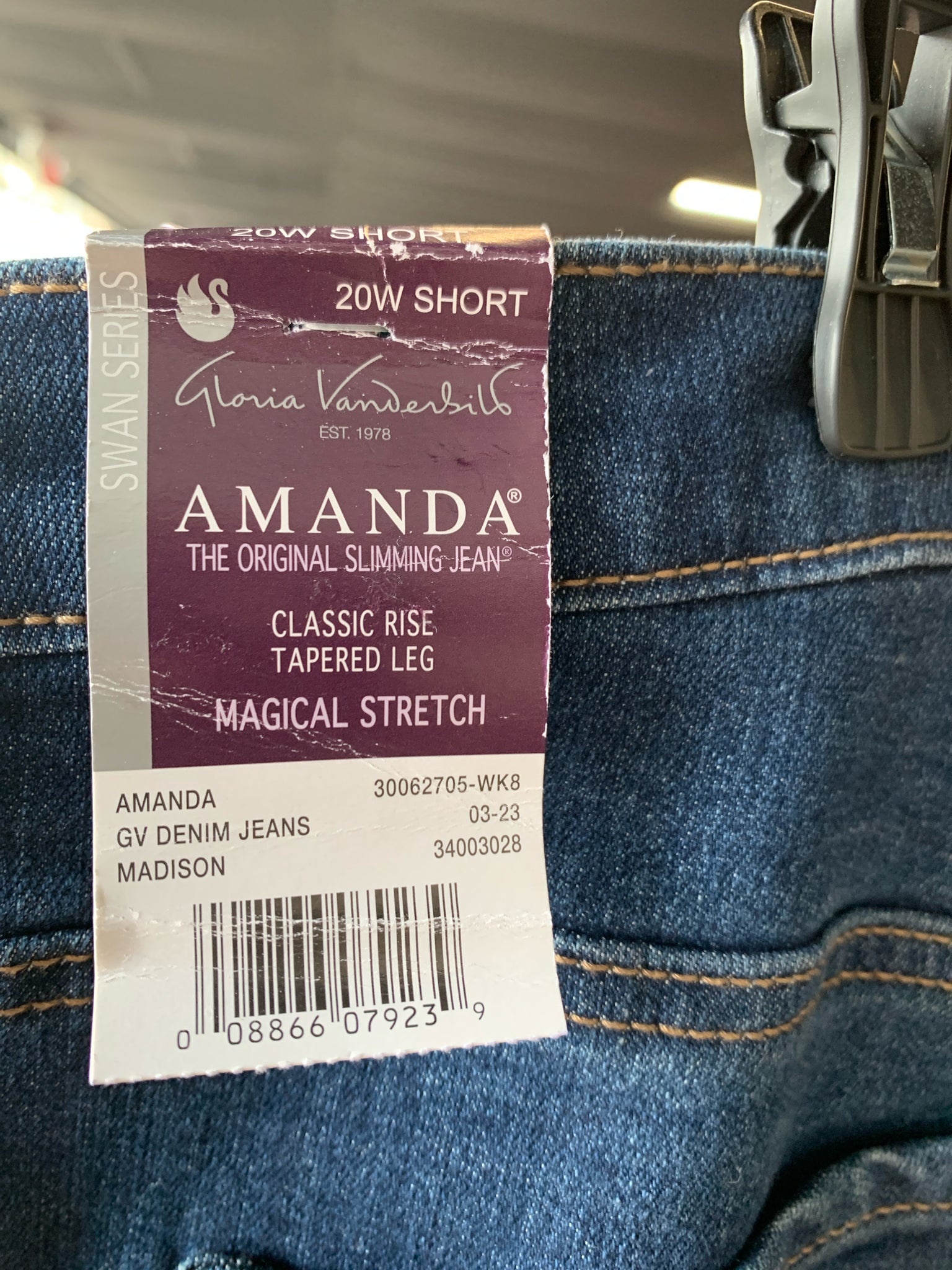 GLORIA VANDERBILT Plus Bottoms Size 20WS Jeans