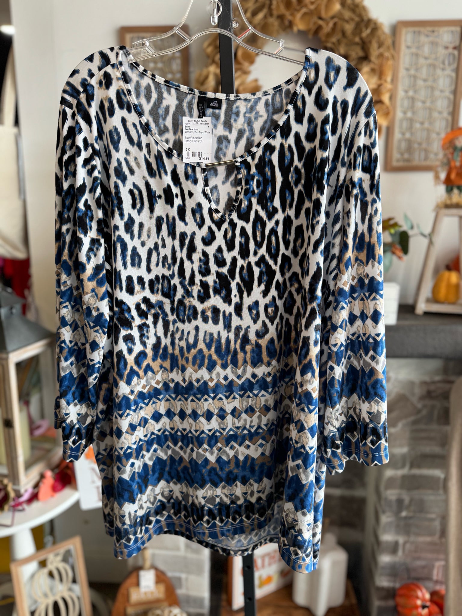 New Directions Plus Tops Size 2X Blouse