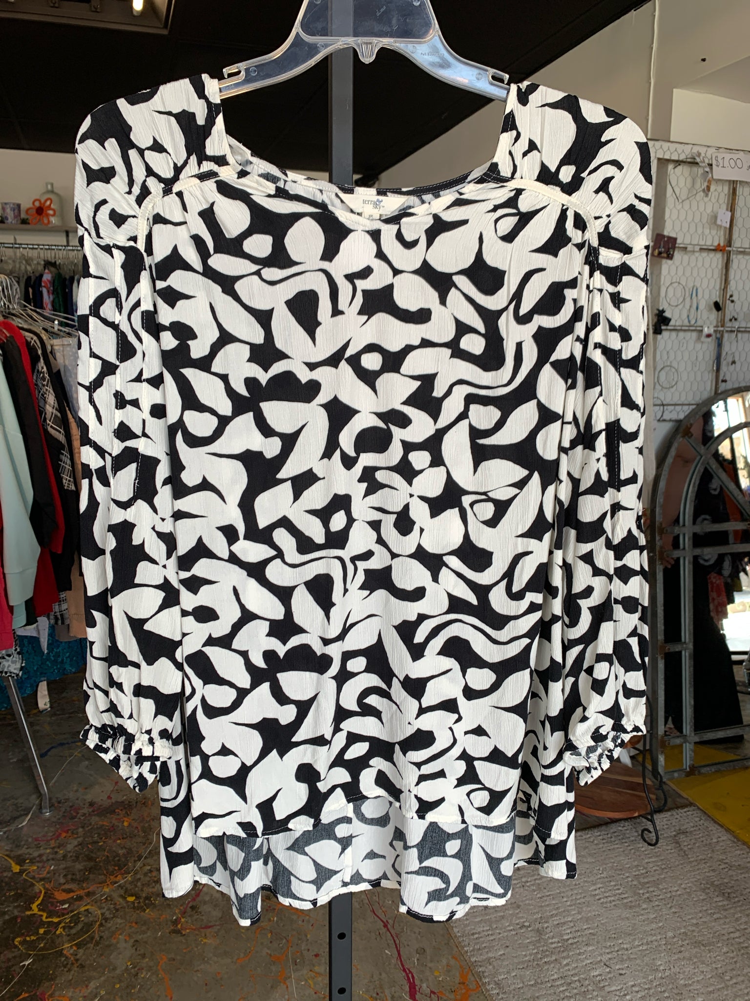 Terra & Sky Plus Tops Size 3X Blouse