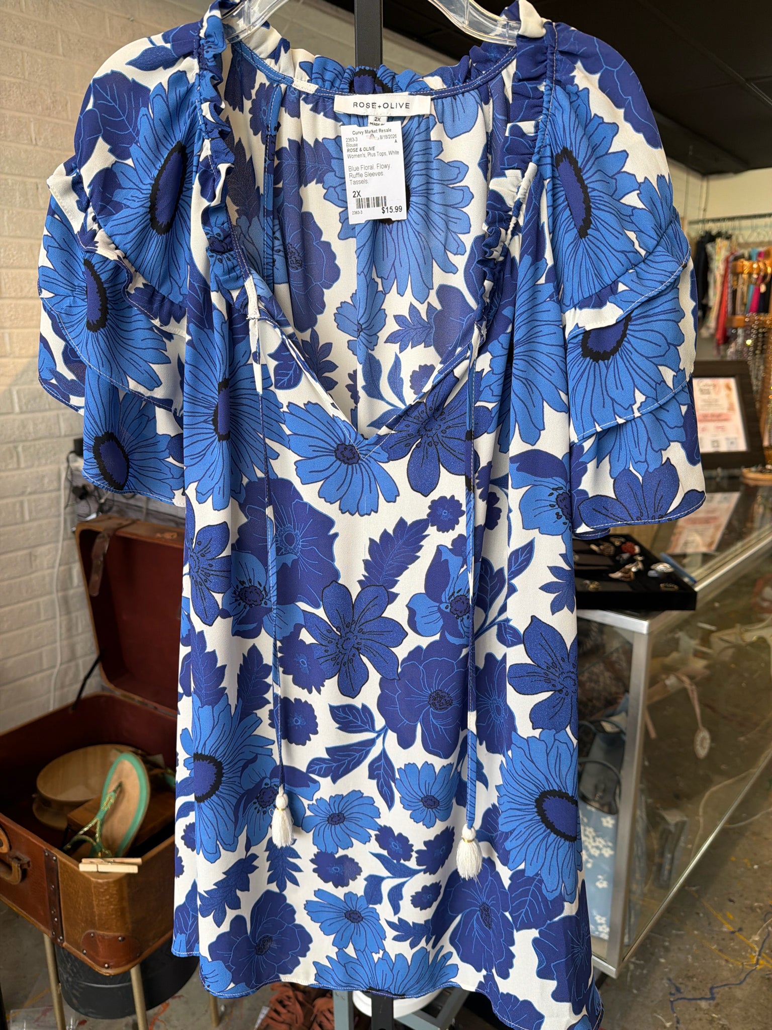 ROSE & OLIVE Plus Tops Size 2X Blouse