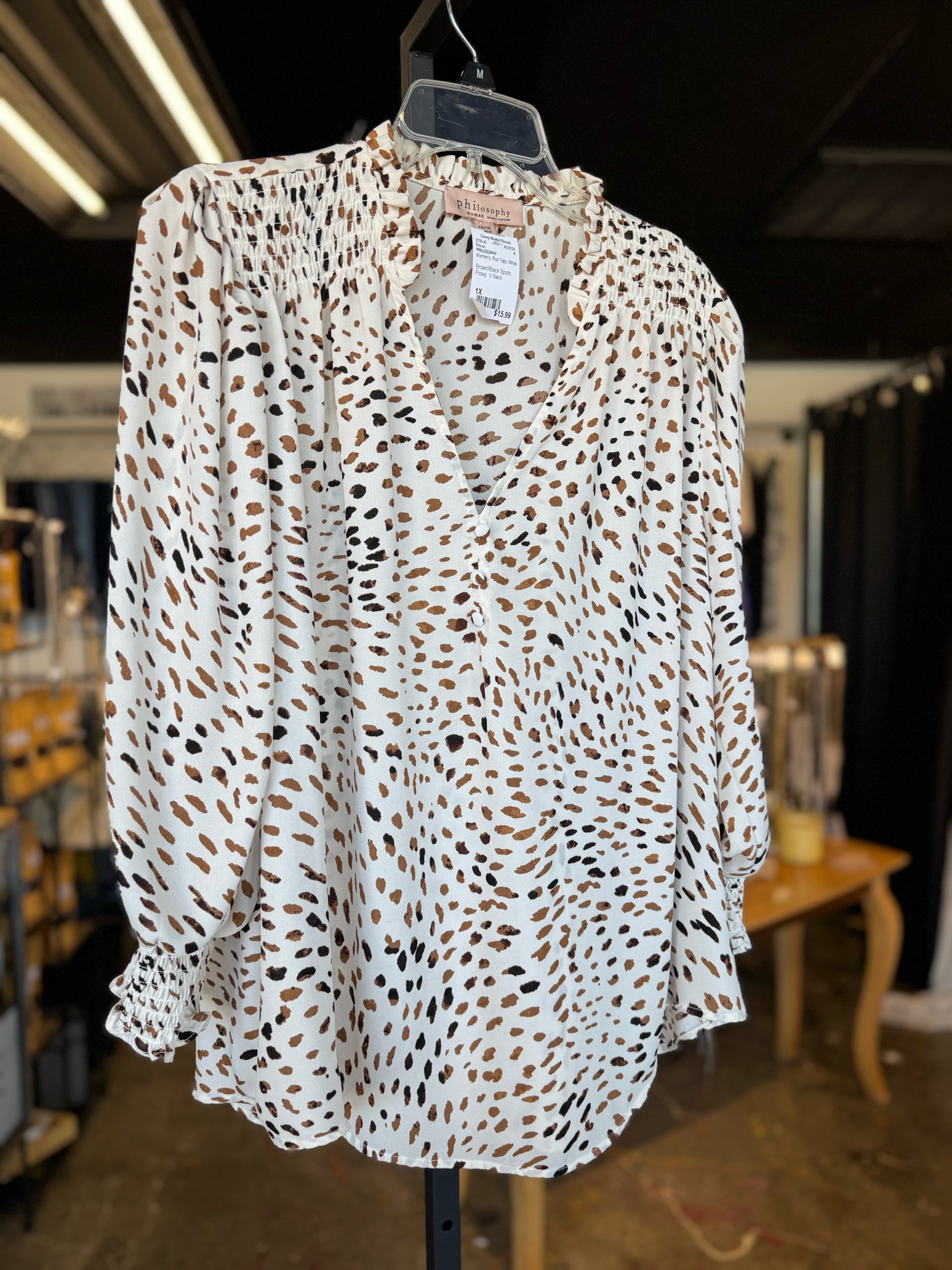 PHILOSOPHY Plus Tops Size 1X Blouse