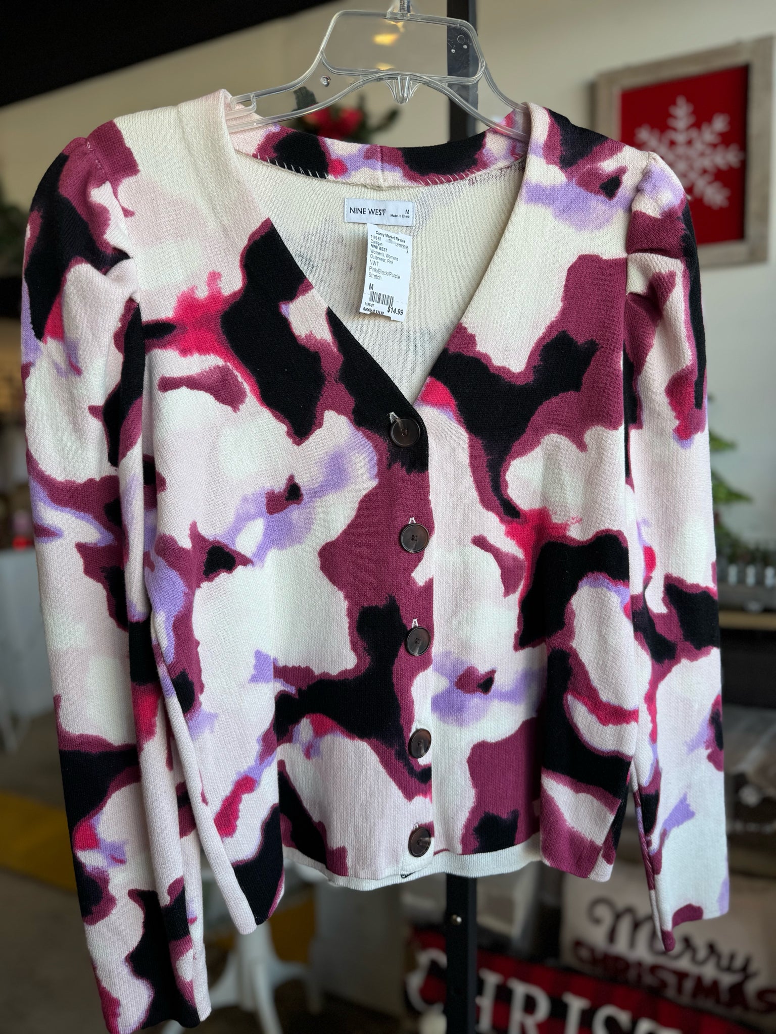 NINE WEST Womens Outerwear Size M Cardigan