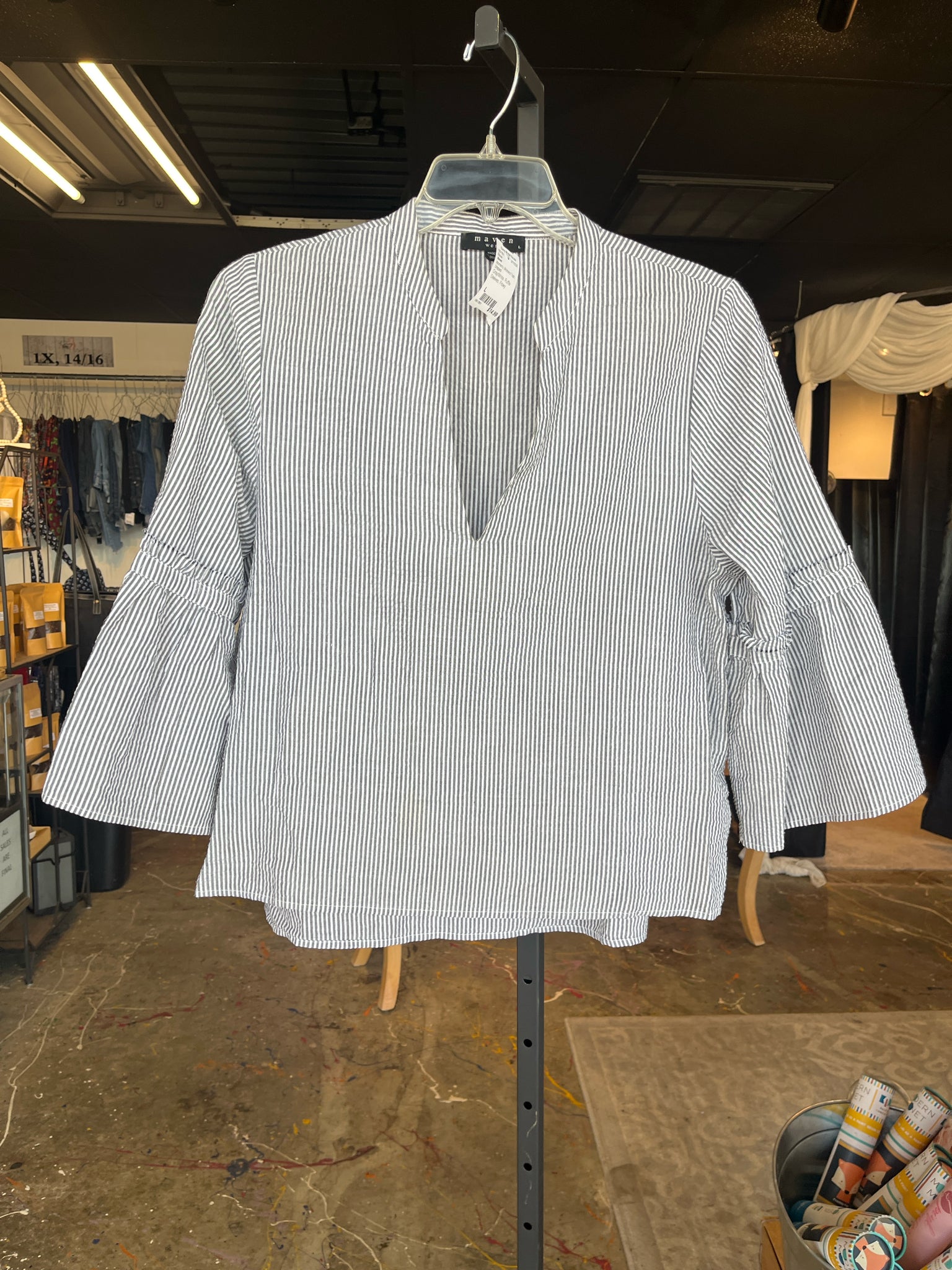 Maven Womens Tops Size L Blouse