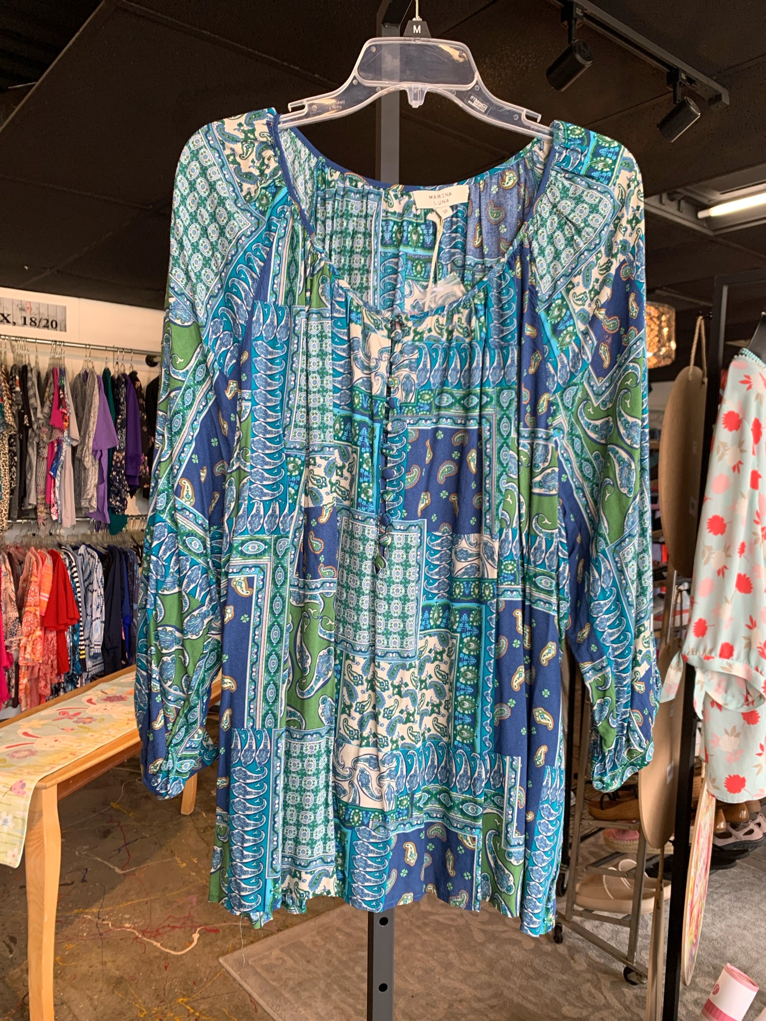 Marina Luna Plus Tops Size 3X Blouse